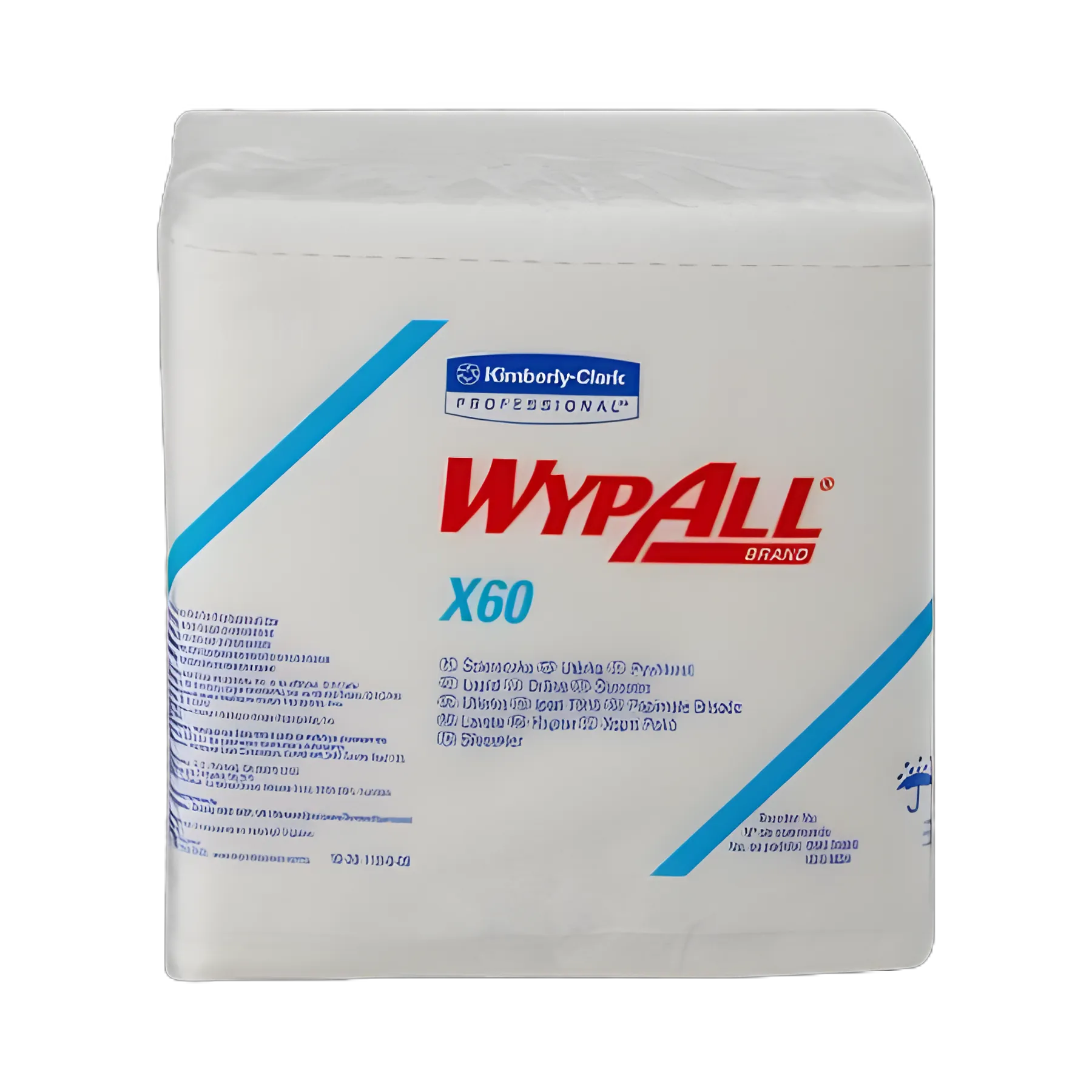Task Wipe WypAll® X60 Light Duty White NonSterile Cellulose / Polypropylene 12 X 12-1/2 Inch Reusable