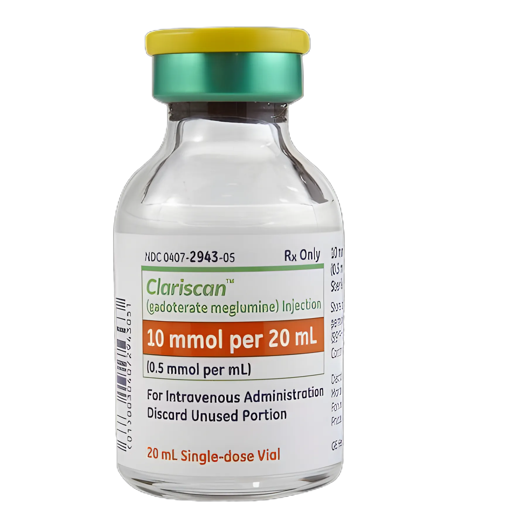 Clariscan™ Gadoterate Meglumine 0.5 mmol/mL Injection - Preservative Free, 20 mL Vial