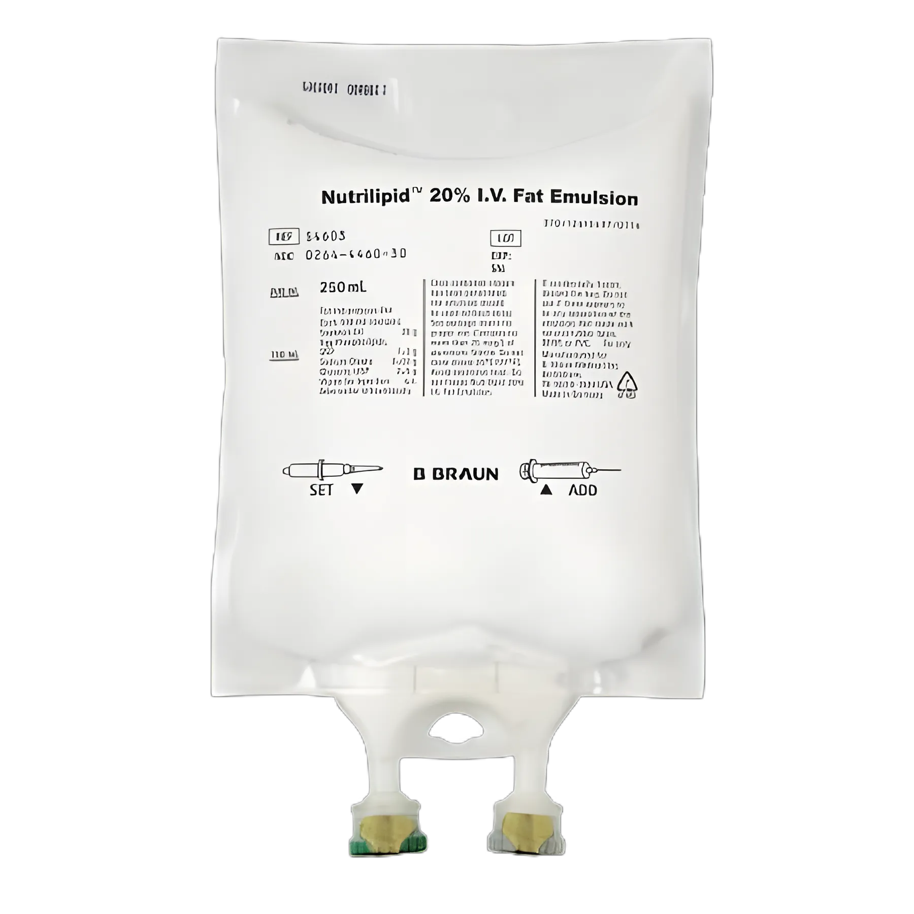 Nutrilipid™ Caloric Agent Fat Emulsion 20% Emulsion Flexible Bag 250 mL