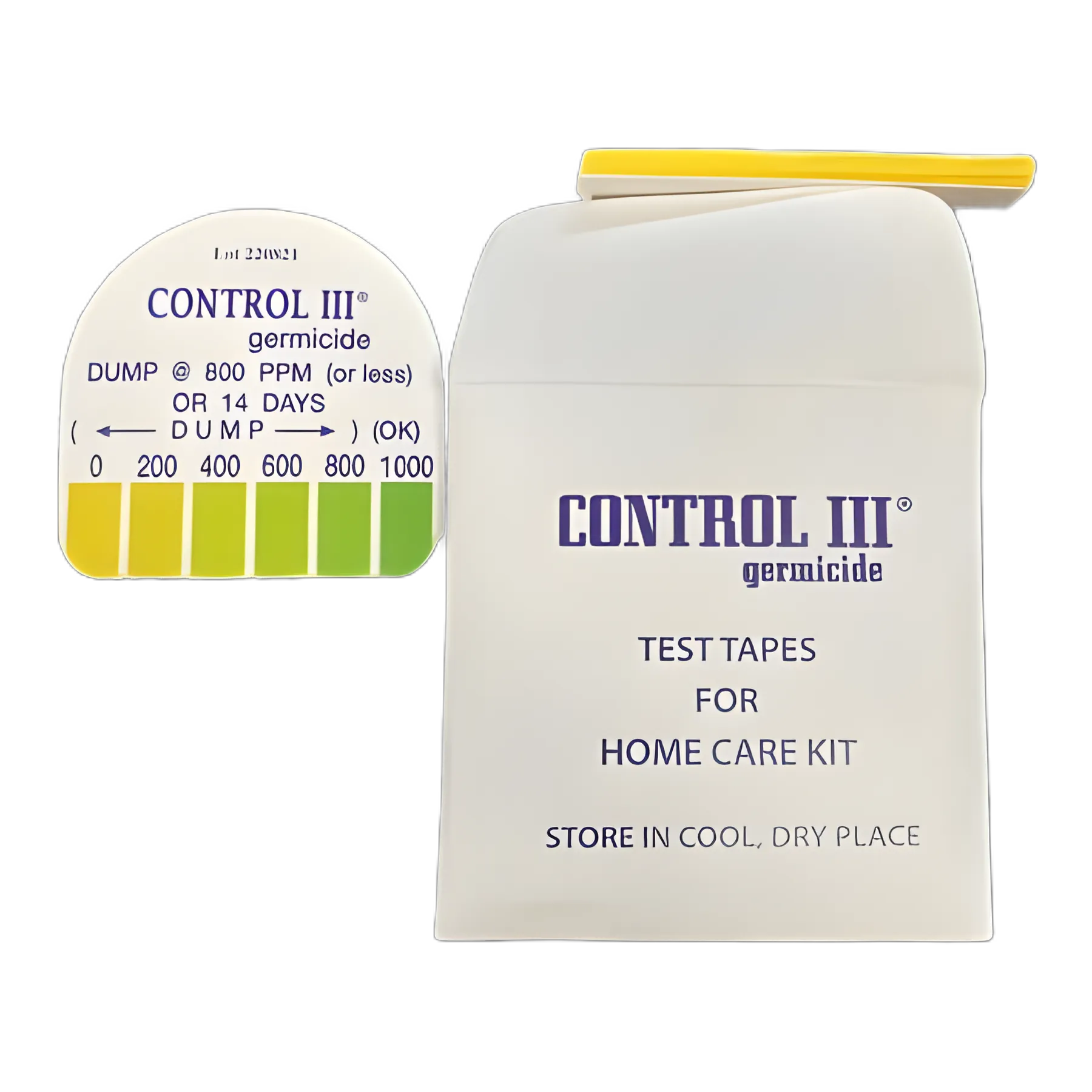 Germicidal Solution Test Strip Control III® 15 Test Strips