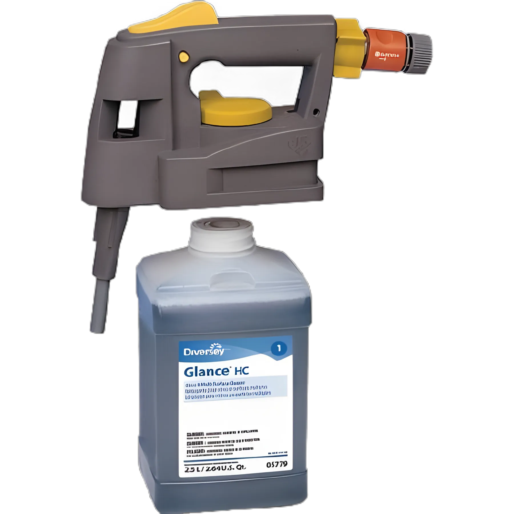 Chemical Dispenser Diversey™ J-Fill® Portable Gray Powder Coated Steel Push Button