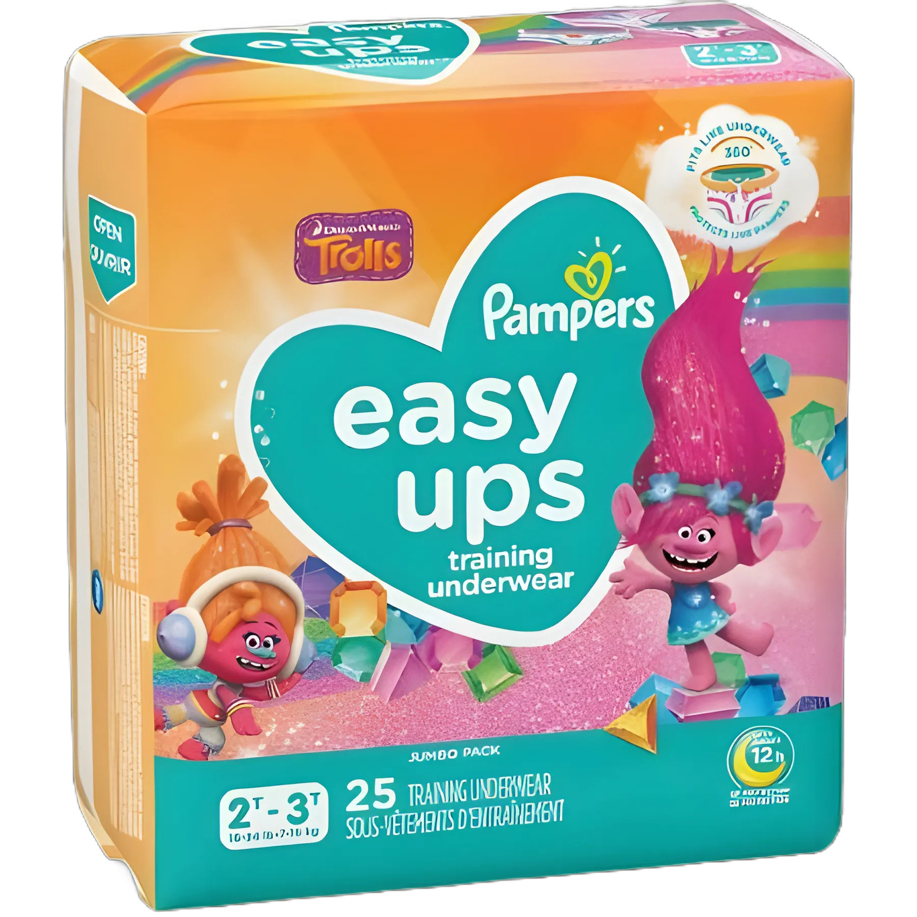 Pampers Easy Ups Training Pants 2T-3T - Leak Protection