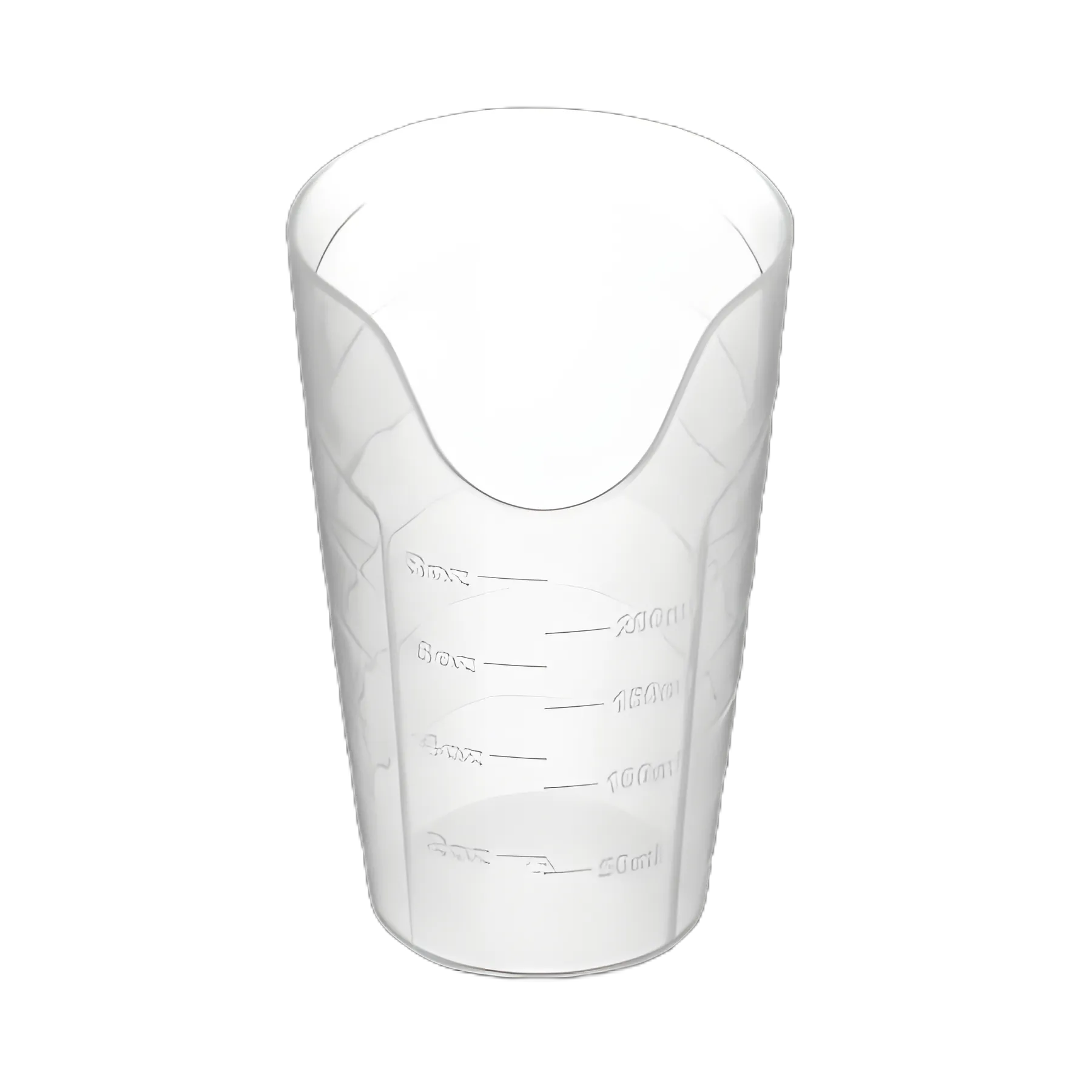 Graduated ADL Dysphagia Cup Nosey Cup 8 oz. Translucent Plastic Reusable