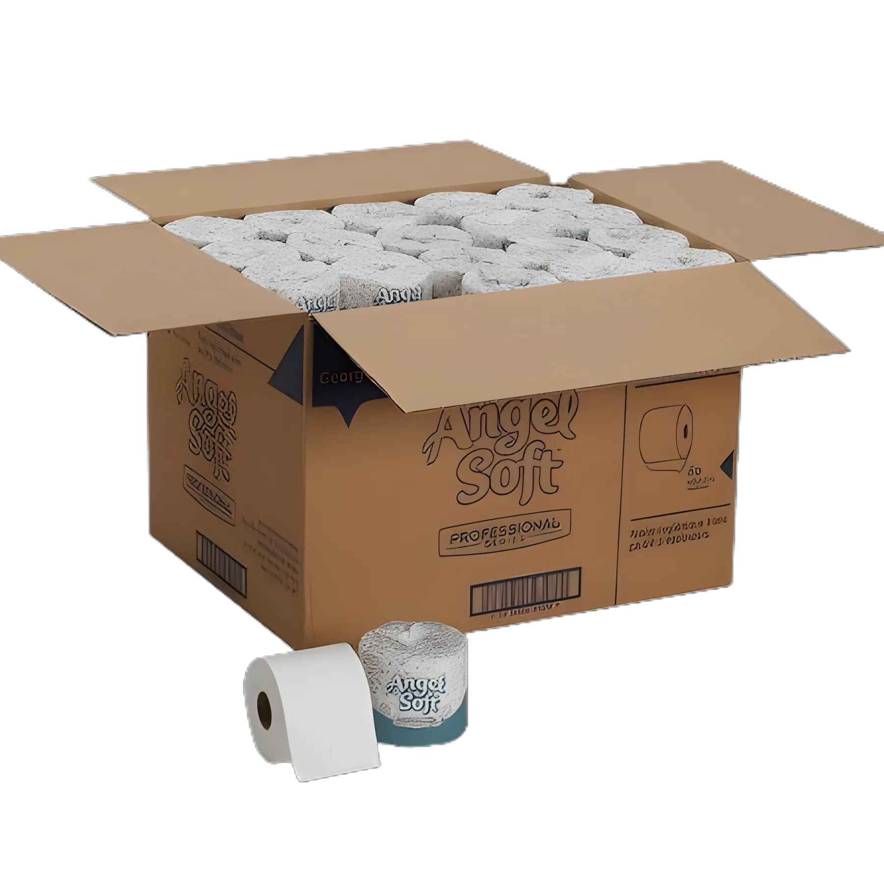 Toilet Tissue Angel Soft Professional Series® White 2-Ply Standard Size Cored Roll 450 Sheets 4 X 4-1/20 Inch