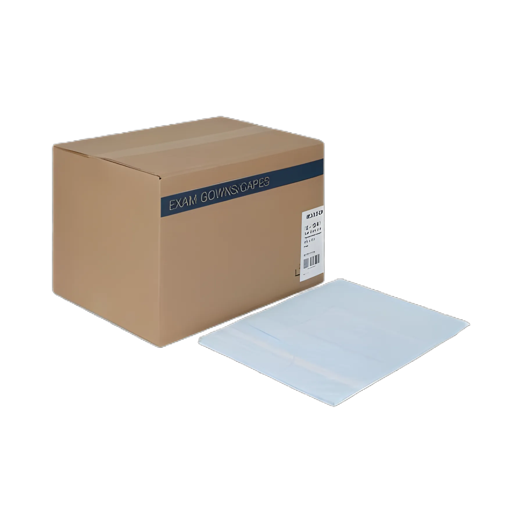 Patient Exam Gown McKesson One Size Fits Most Blue Disposable - 18-10847