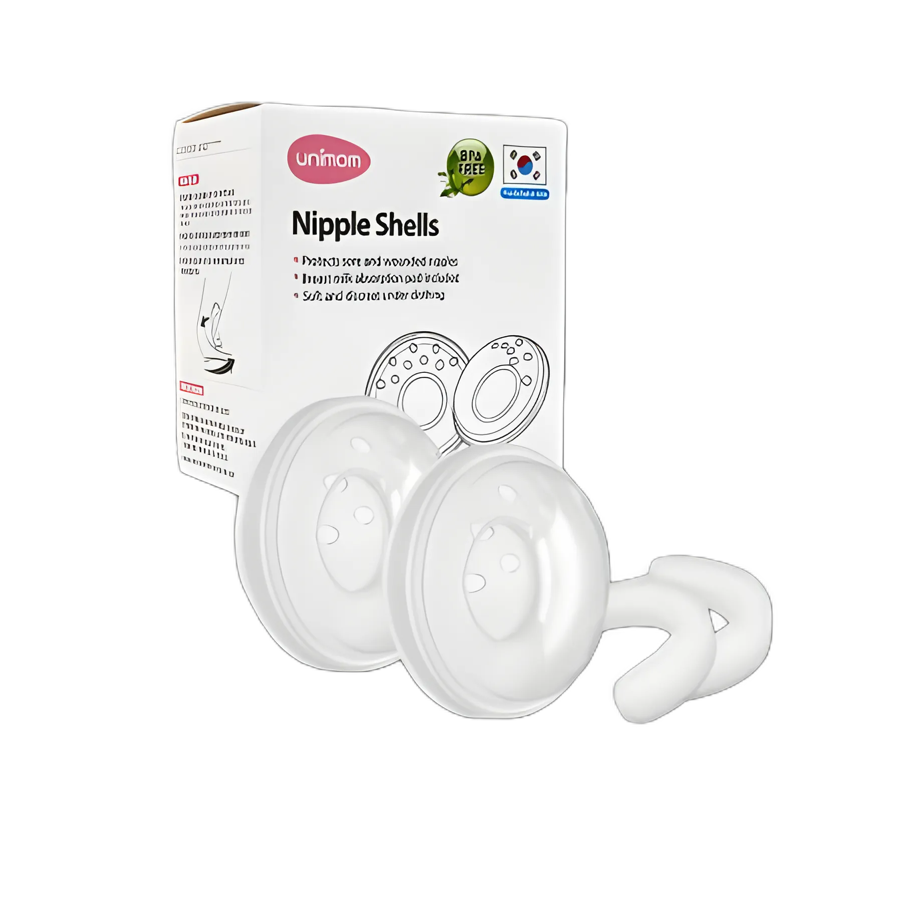 Unimom Silicone Nipple Shell - Protect Sore Nipples