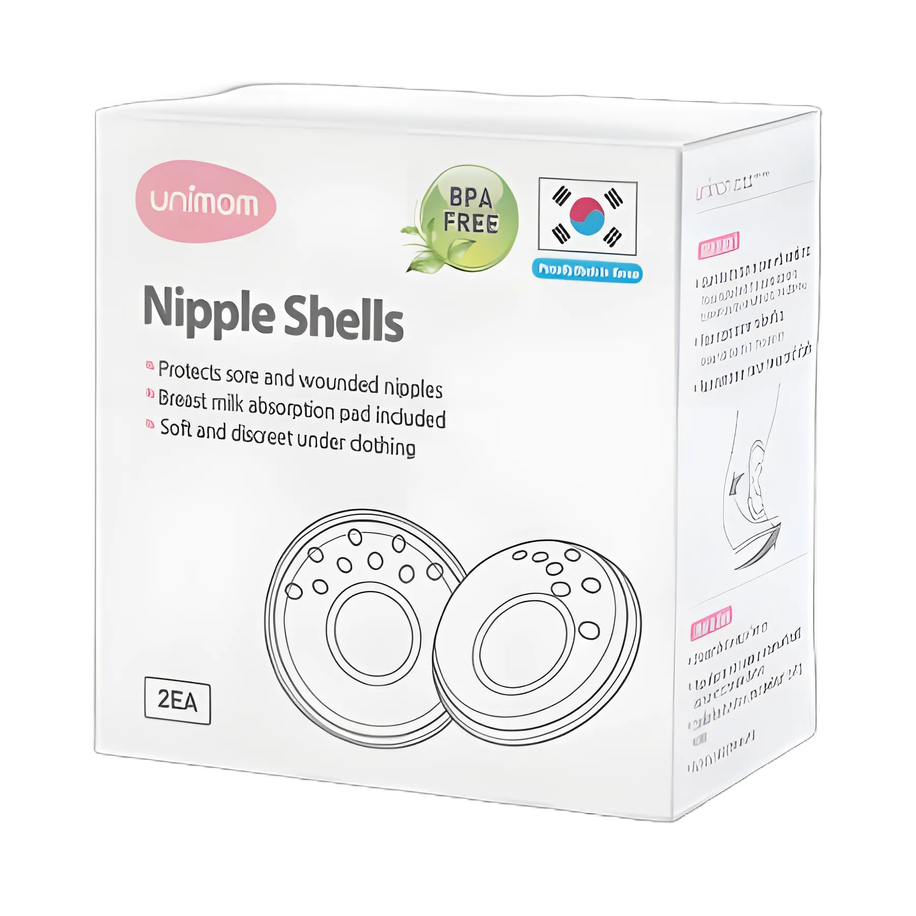 Unimom Silicone Nipple Shell - Protect Sore Nipples