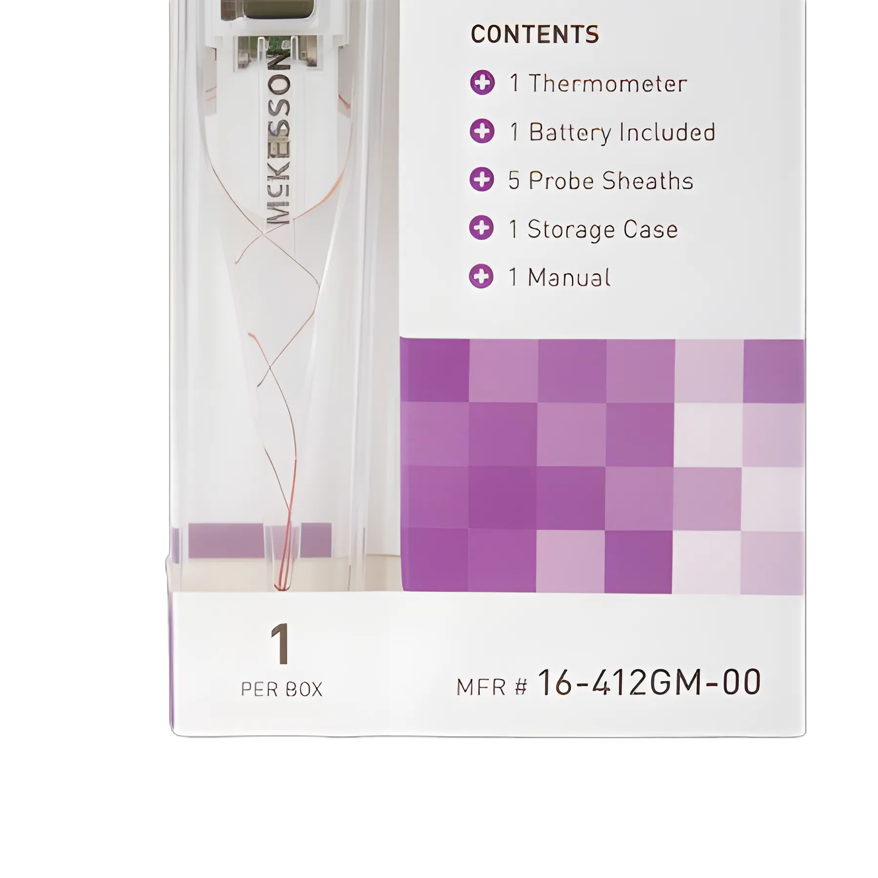 Digital Stick Thermometer McKesson Oral / Rectal / Axillary Probe Handheld