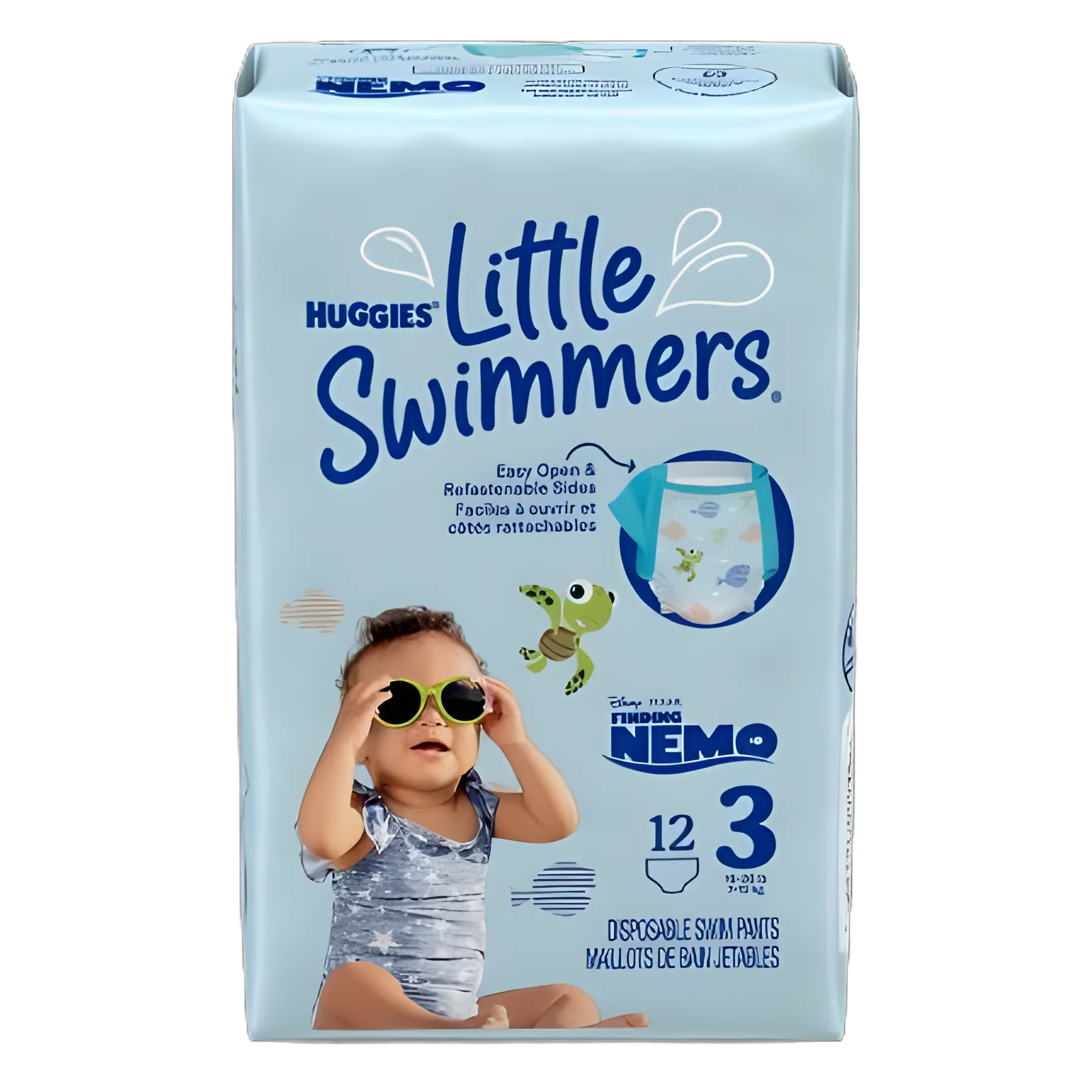 Unisex Baby Swim Diaper Huggies® Little Swimmers® Small Disposable Heavy Absorbency