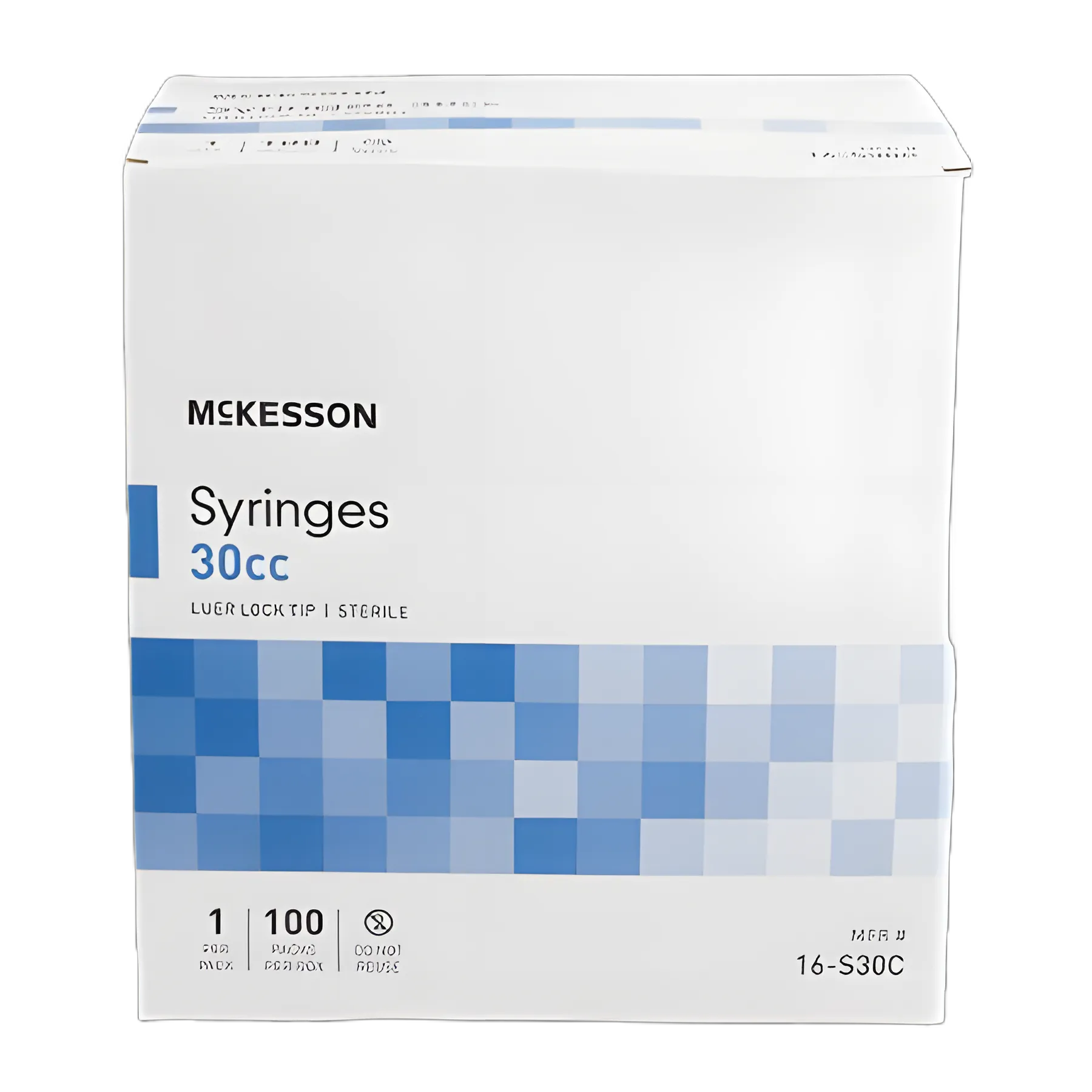 McKesson 30 mL Sterile Syringe with Luer Lock - Single Use