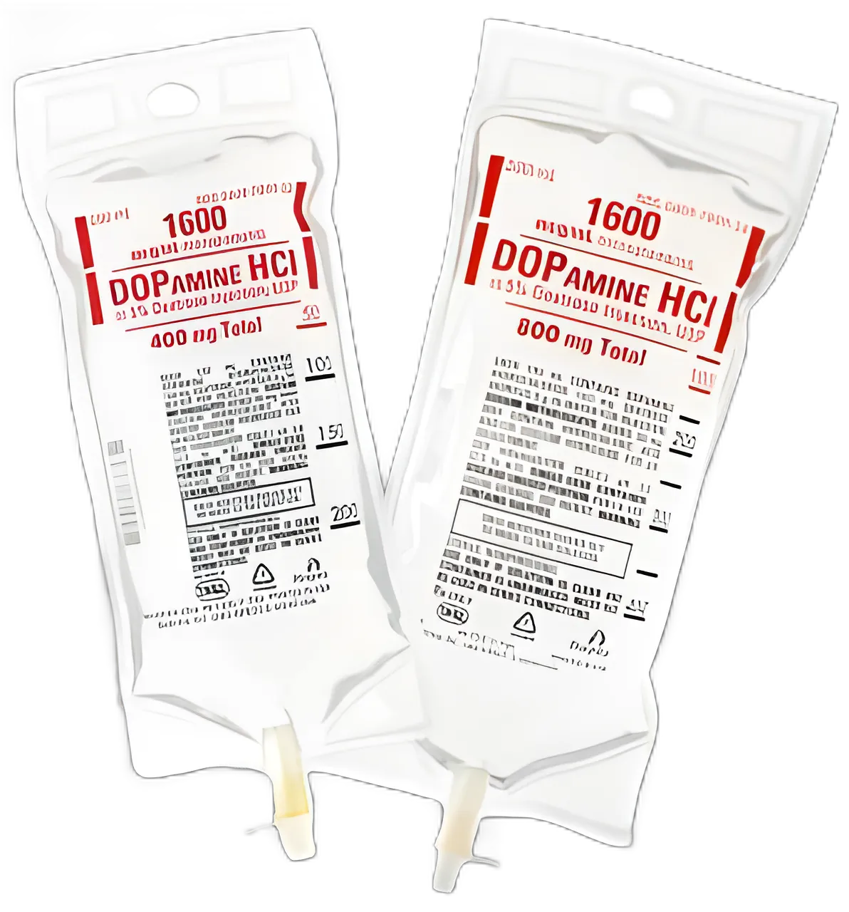 Dopamine HCl / Dextrose 5% 1600 mcg / mL Solution Flexible Bag 500 mL