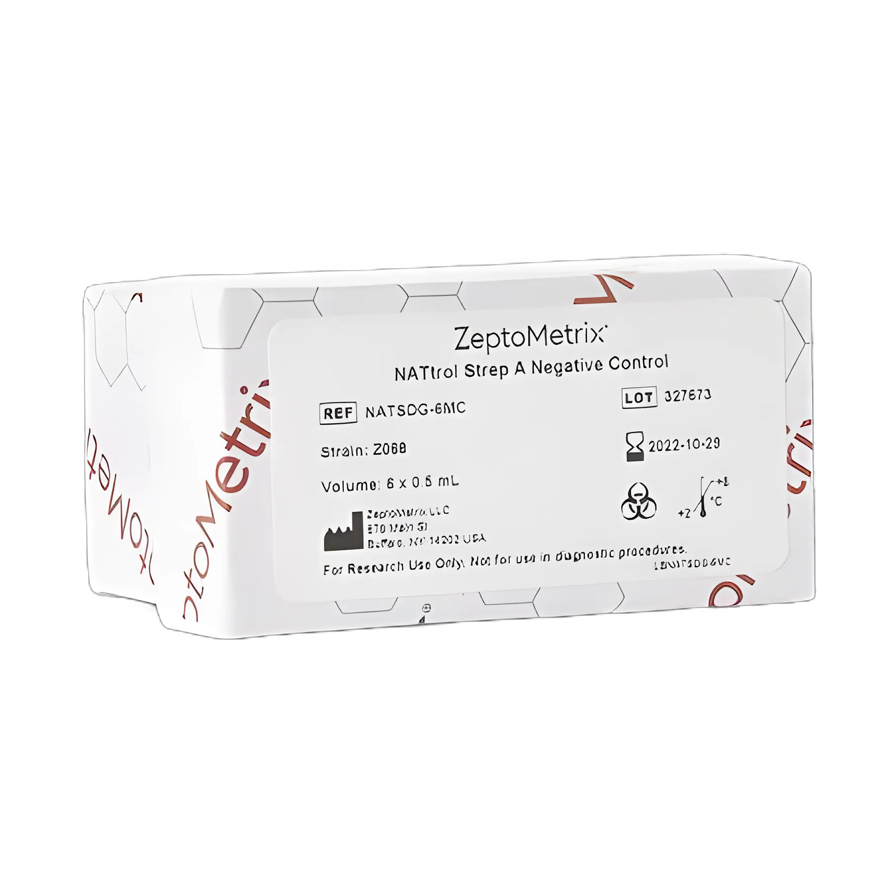 NATtrol Strep A Negative Control Level 6 - 6 X 0.5 mL by ZeptoMetrix Corp