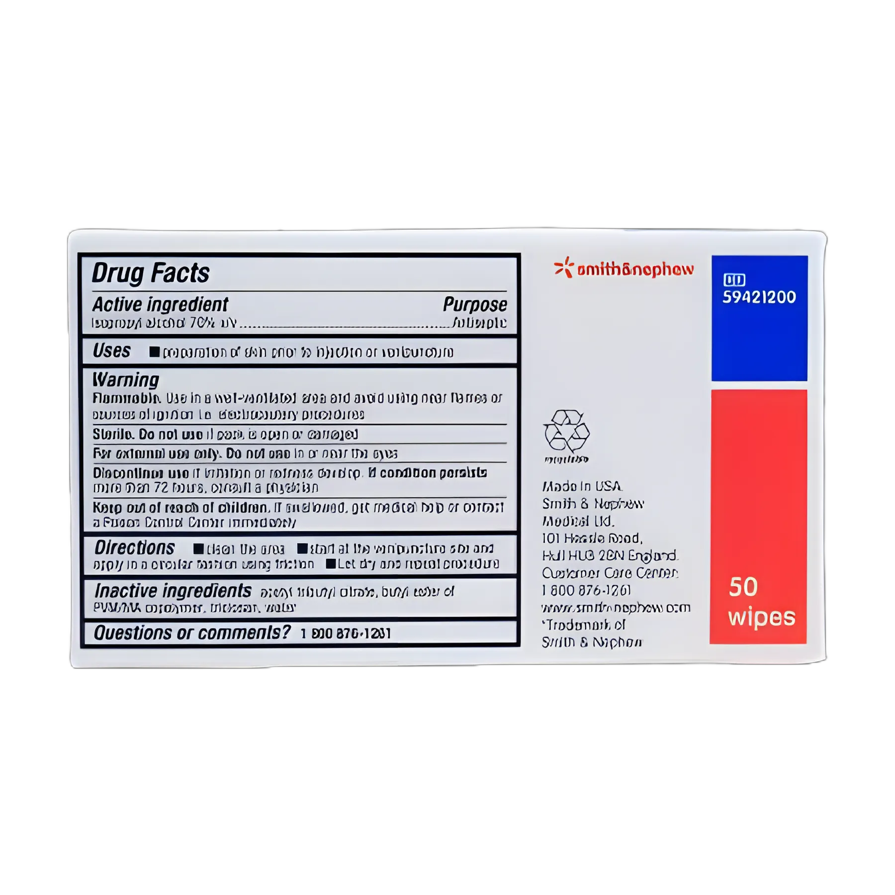 Alcohol Prep Pad IV PREP™ 70% Strength Isopropyl Alcohol Individual Packet Sterile