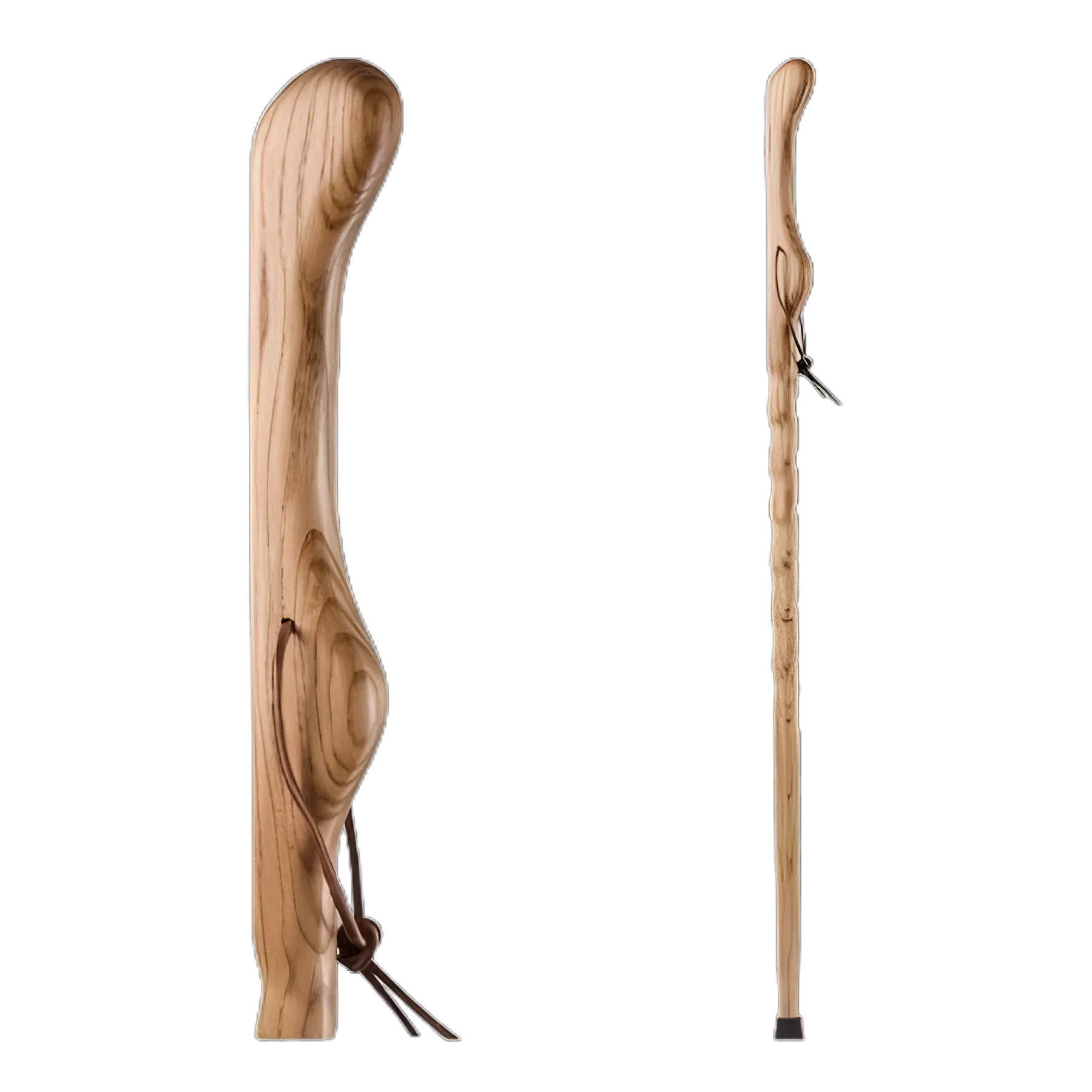 Walking Stick Brazos™ Twisted HitchHiker Wood 58 Inch Height Tan Oak