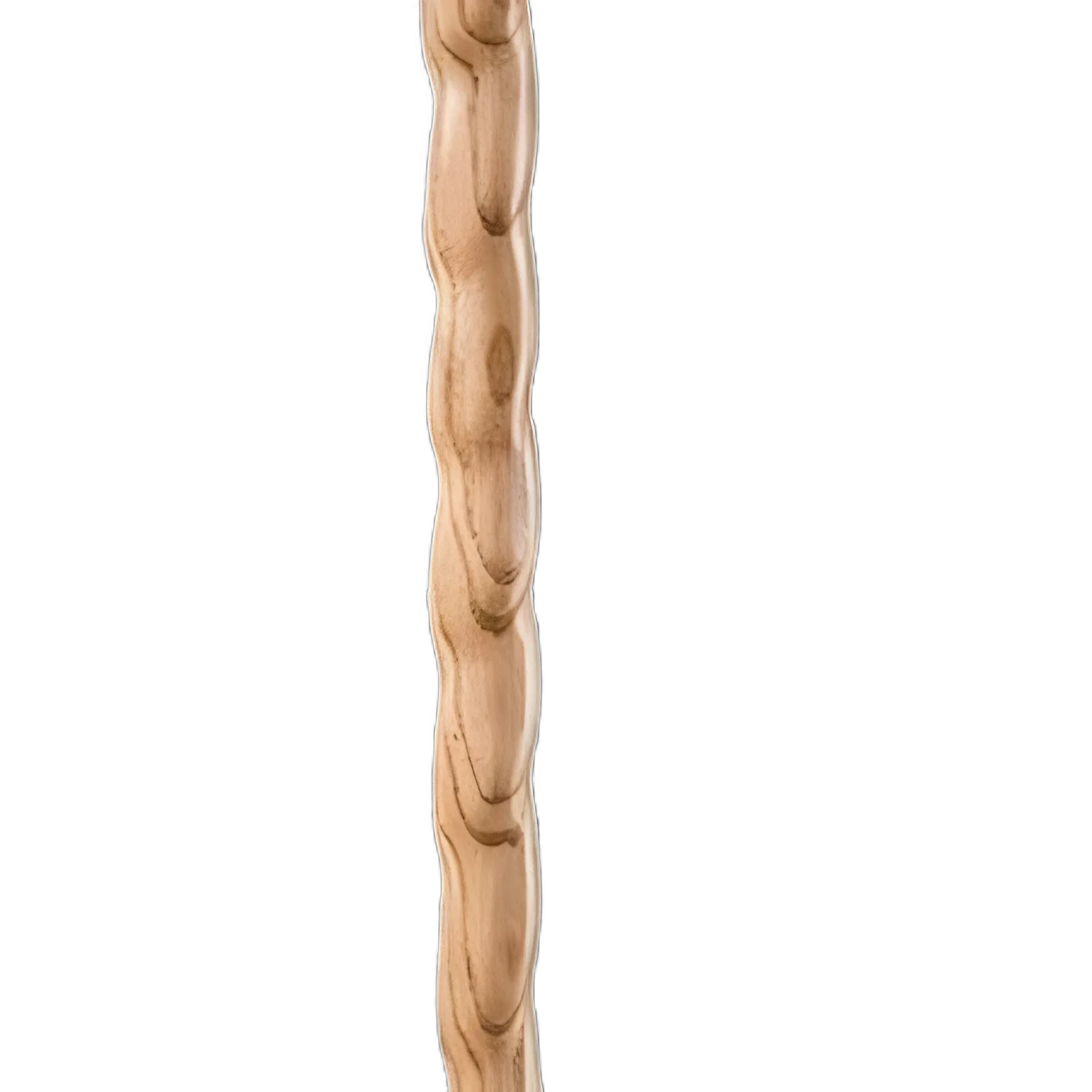Walking Stick Brazos™ Twisted HitchHiker Wood 58 Inch Height Tan Oak