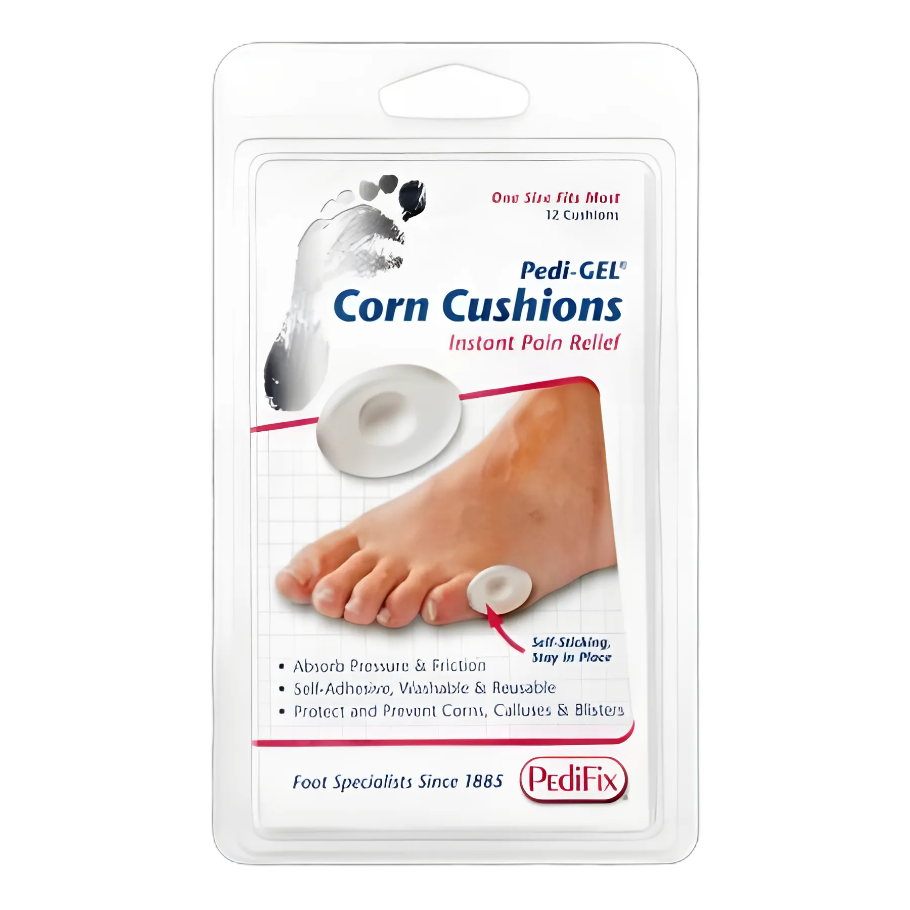 Corn Pad Pedi-GEL® One Size Fits Most Adhesive Foot