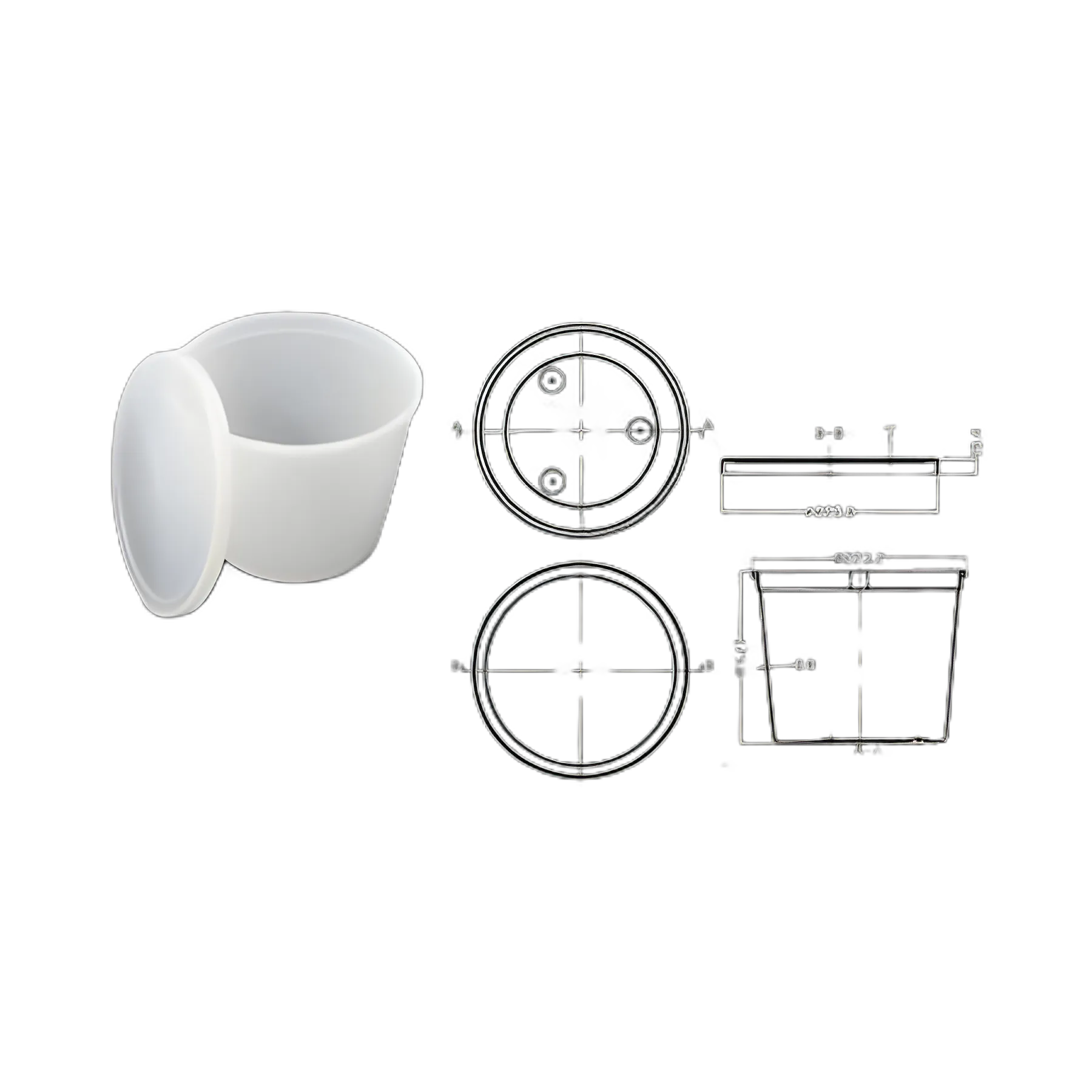 Oakridge 5,145 mL HDPE Pathology Container
