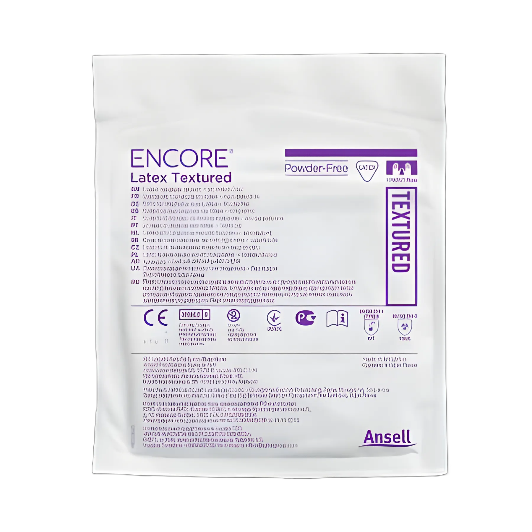 Surgical Glove ENCORE® Latex Textured Size 8 Sterile Latex Standard Cuff Length Fully Textured Ivory Chemo Tested