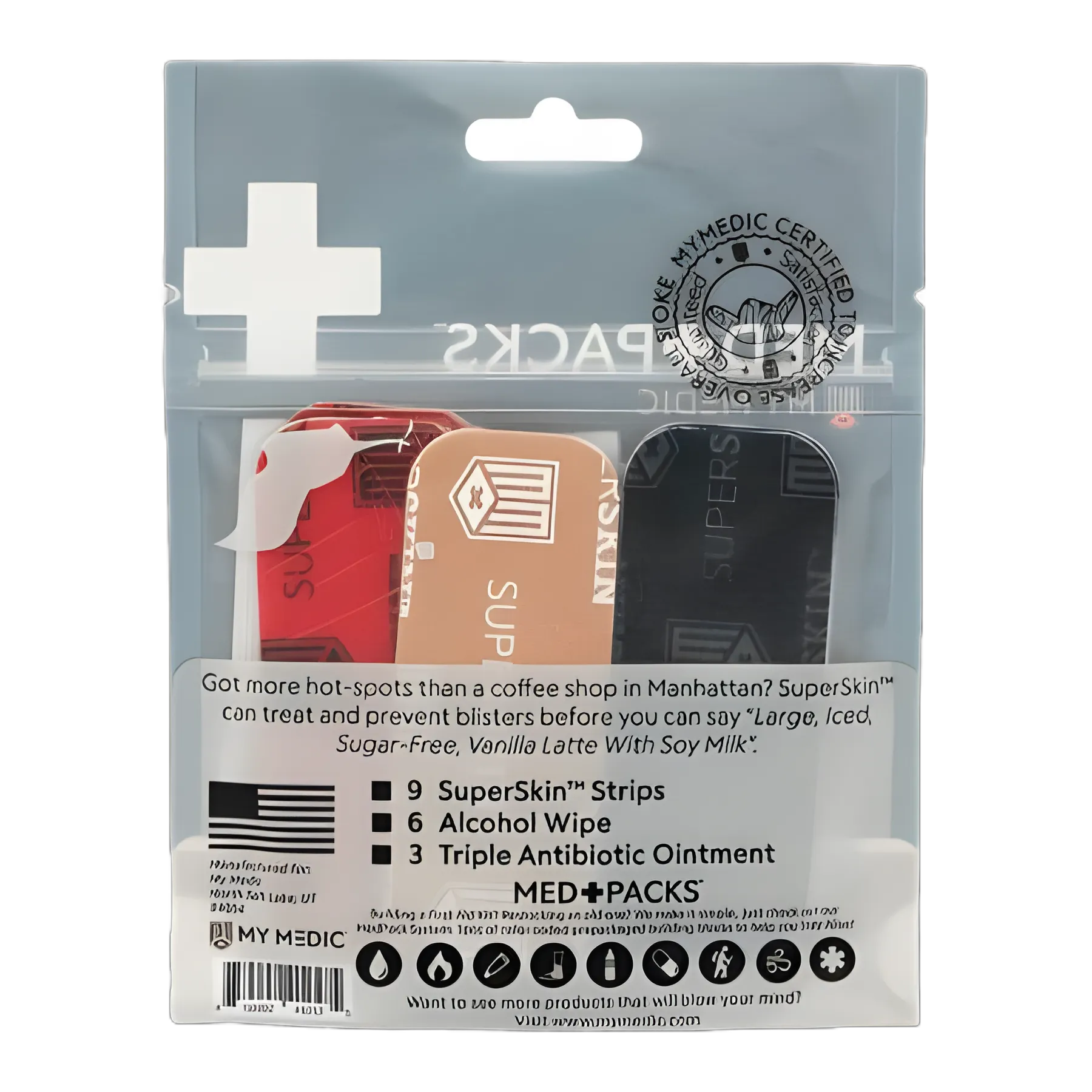 First Aid Kit My Medic™ MED PACKS Blister Plastic Pouch