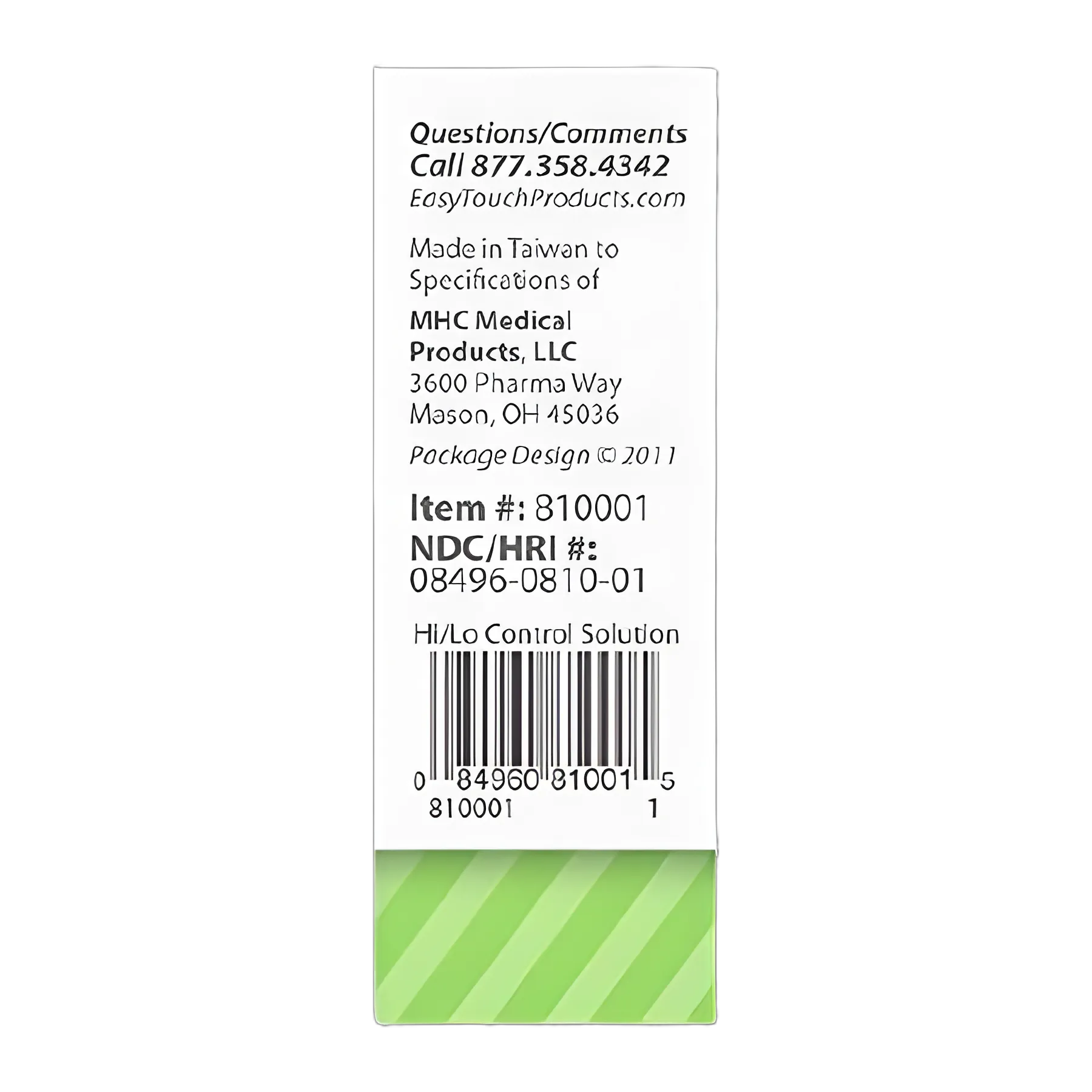 Blood Glucose Control Solution 4 mL Level 1