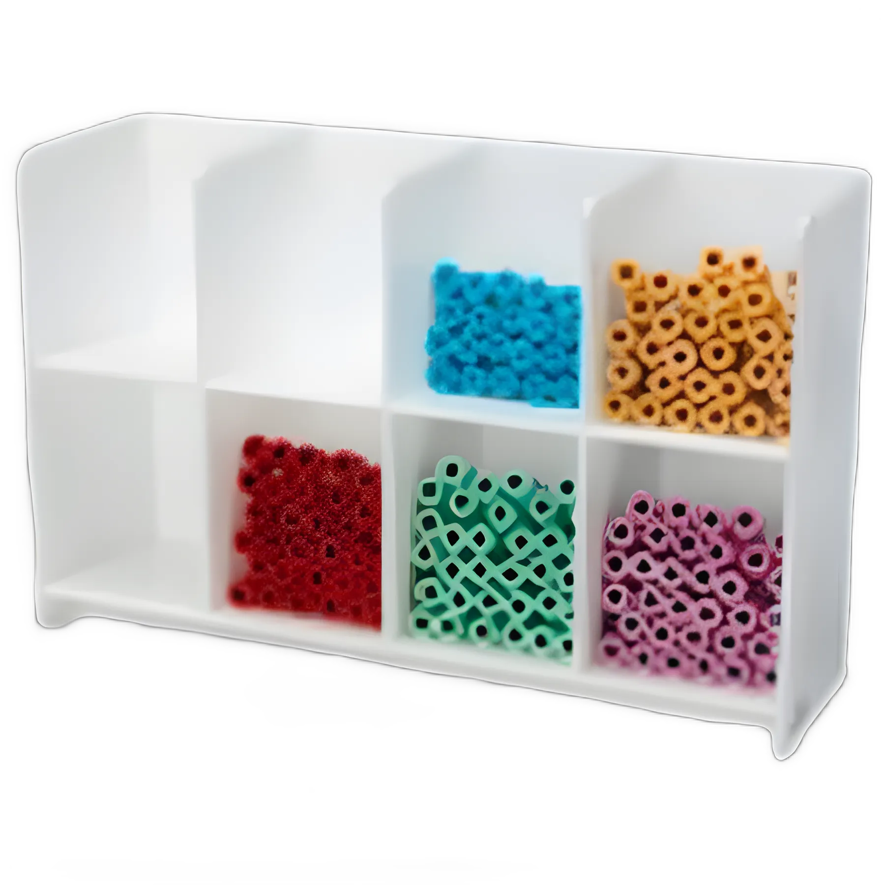 Benchtop Organizer White Acrylic 17 L X 5.25 W X 10.625 H Inch