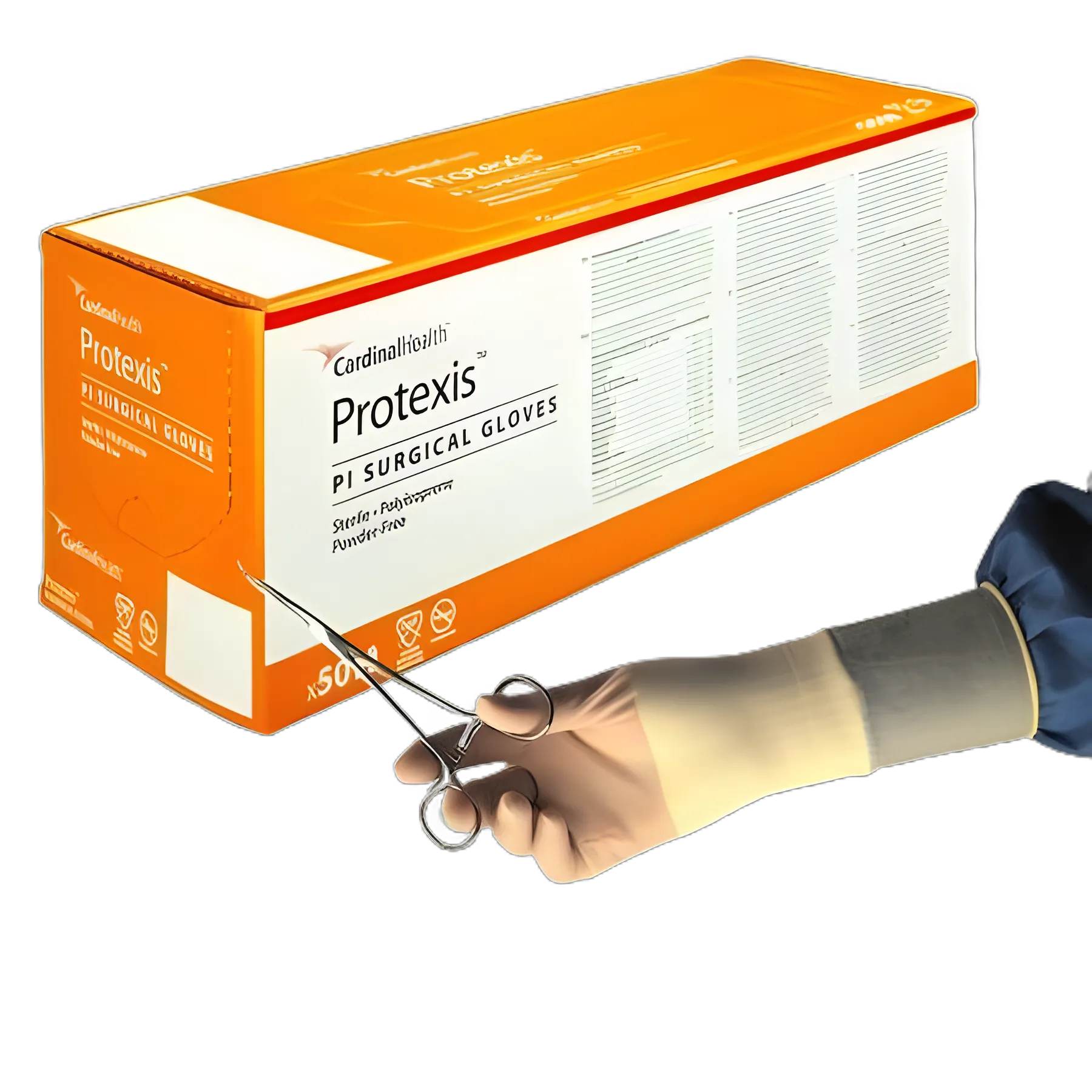 Surgical Glove Protexis™ PI Size 8 Sterile Polyisoprene Standard Cuff Length Smooth Ivory Chemo Tested