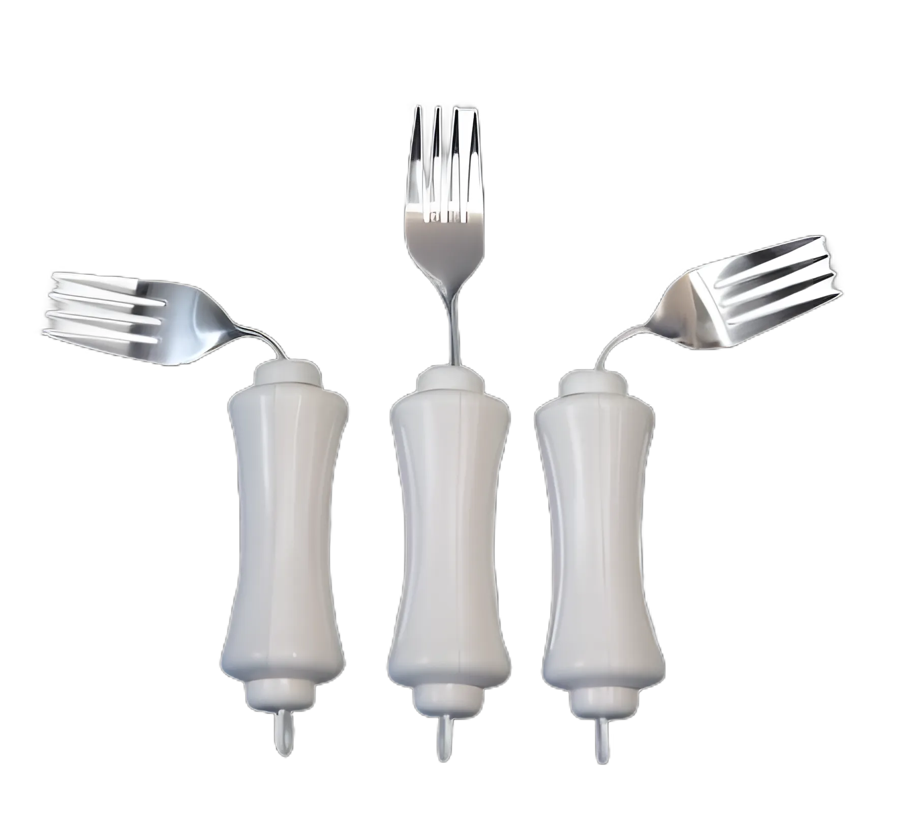 Fork UBend-It™ Built Up Handle White Stainless Steel