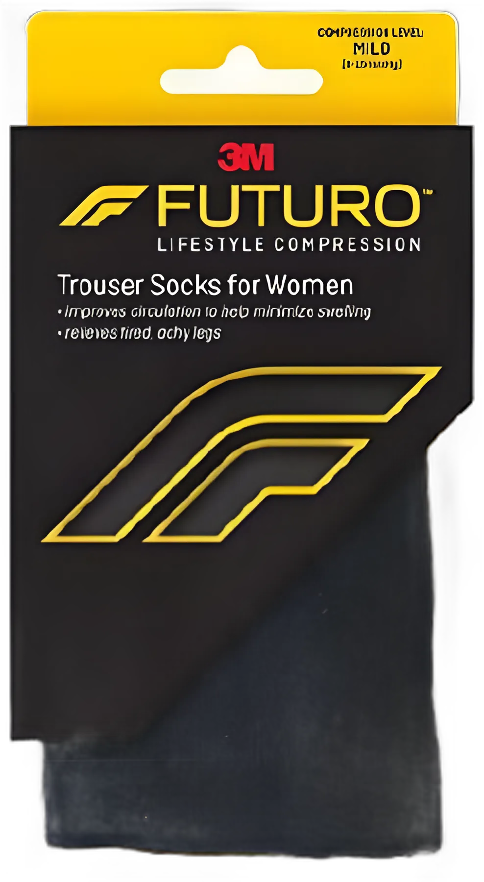 3M™ Futuro™ Compression Socks, Knee High, Large, Black, Closed Toe - 71023EN