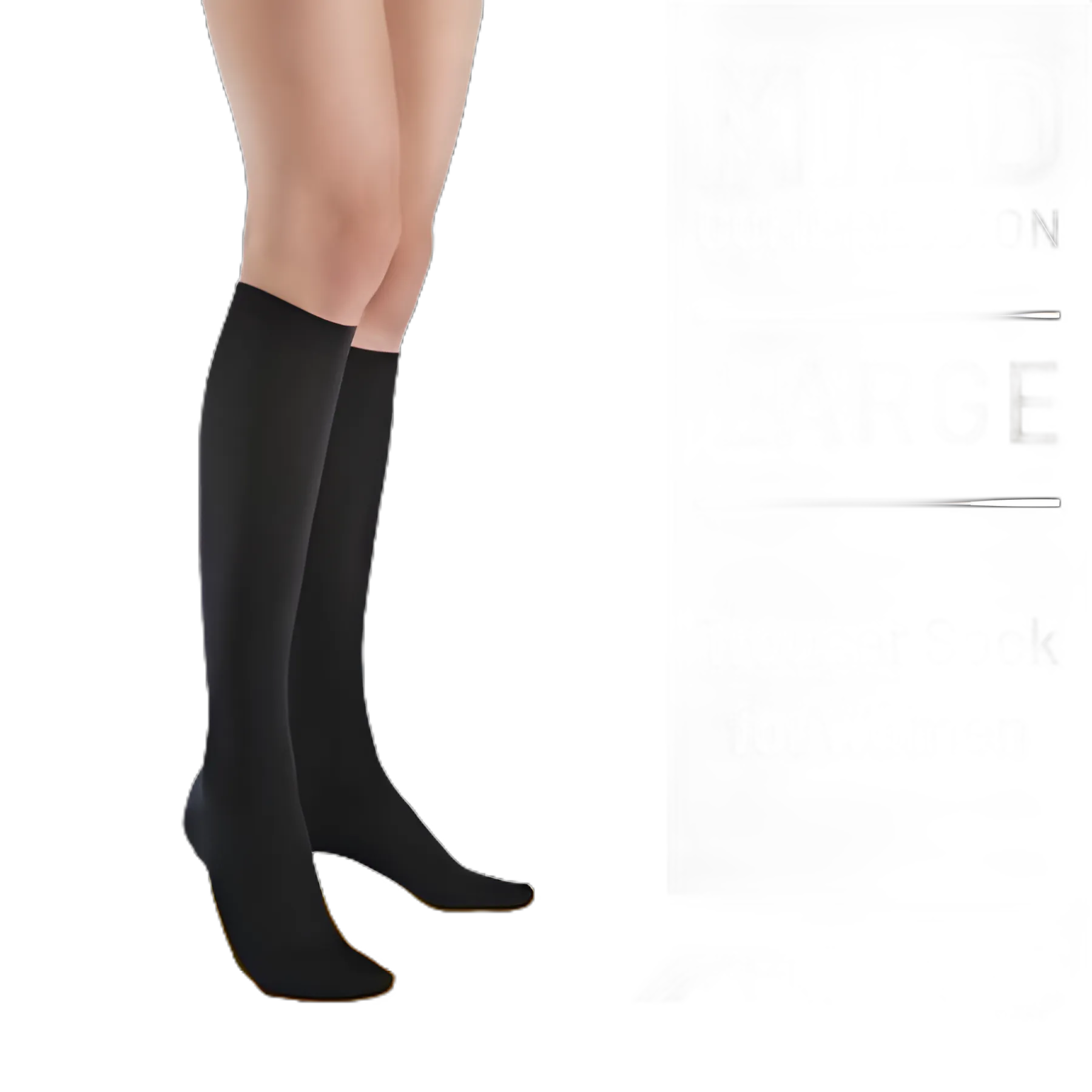 3M™ Futuro™ Compression Socks, Knee High, Large, Black, Closed Toe - 71023EN