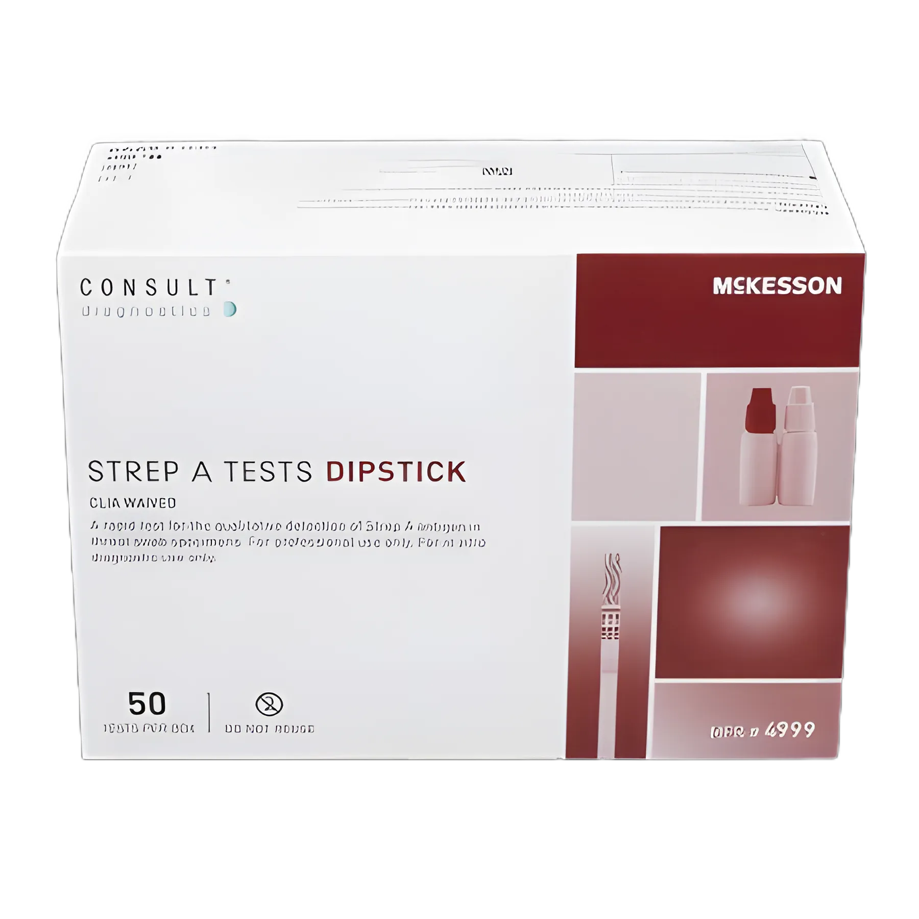 Respiratory Test Kit McKesson Consult™ Strep A Test 50 Tests CLIA Waived