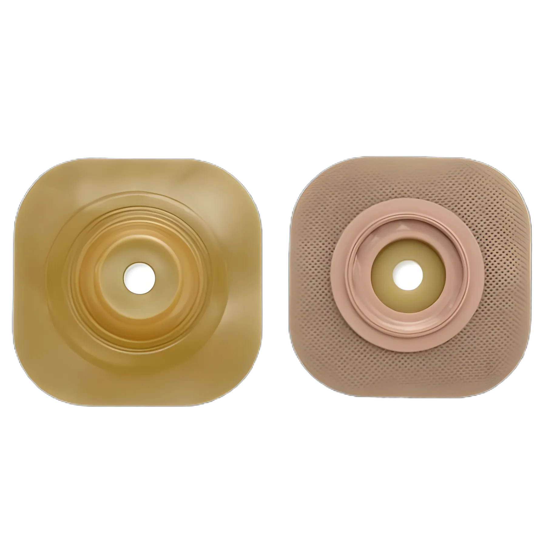 Ostomy Barrier CeraPlus™ New Image™ Trim to Fit, Extended Wear 44 mm Flange Green Code System Up to 1 Inch Opening 4 X 4 Inch