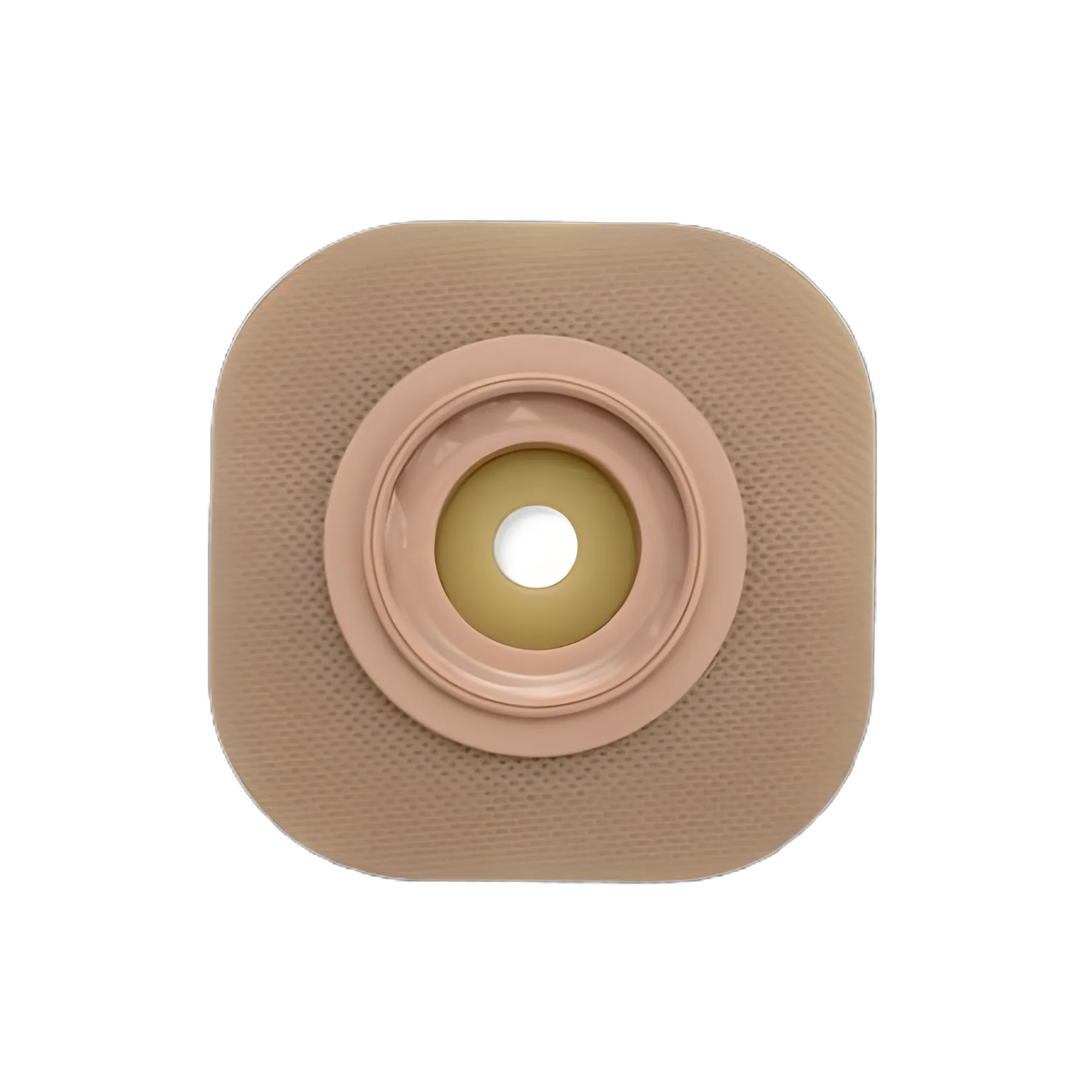 Ostomy Barrier CeraPlus™ New Image™ Trim to Fit, Extended Wear 44 mm Flange Green Code System Up to 1 Inch Opening 4 X 4 Inch