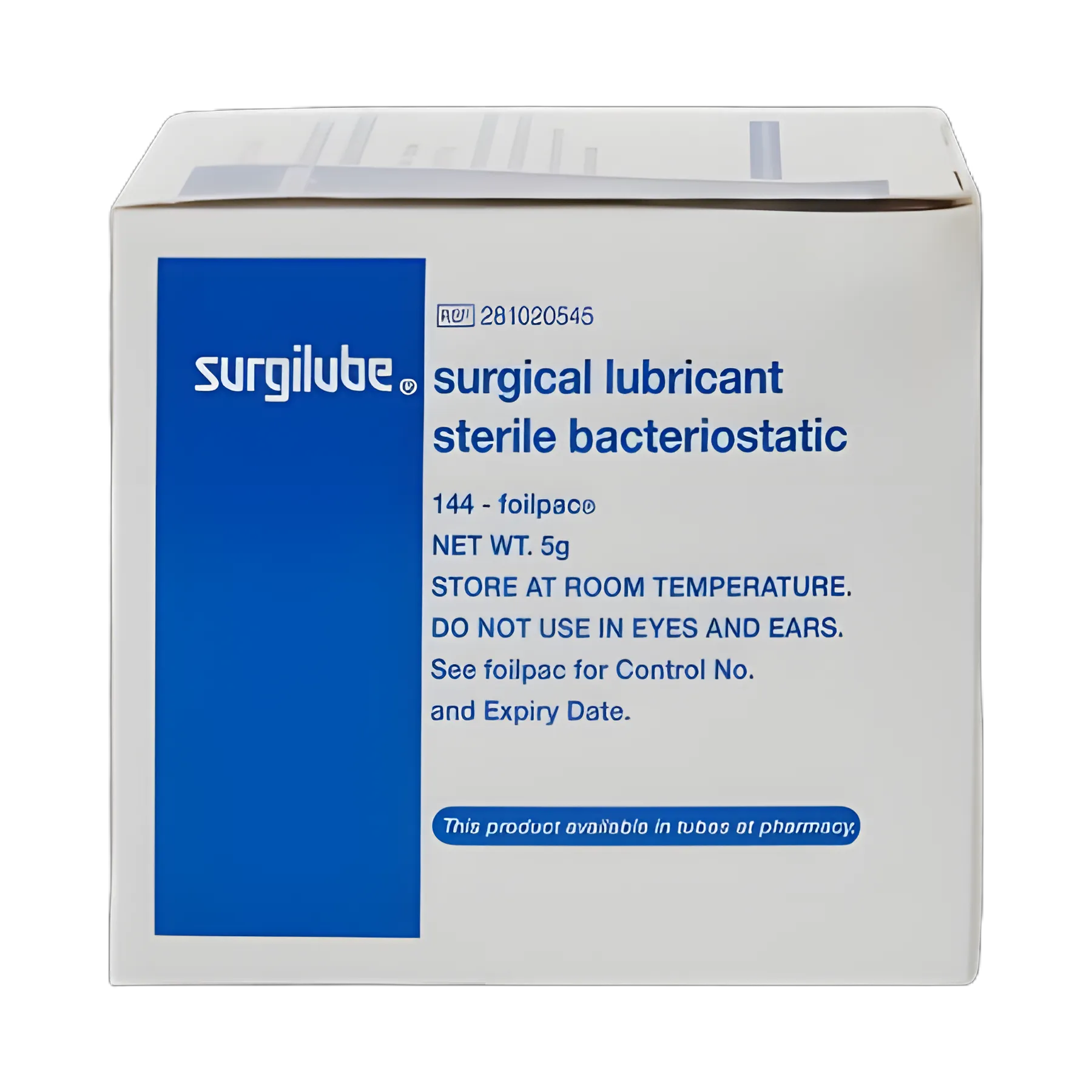 Surgilube Lubricating Jelly 5g Packets - Carbomer-Free, Sterile & Kosher