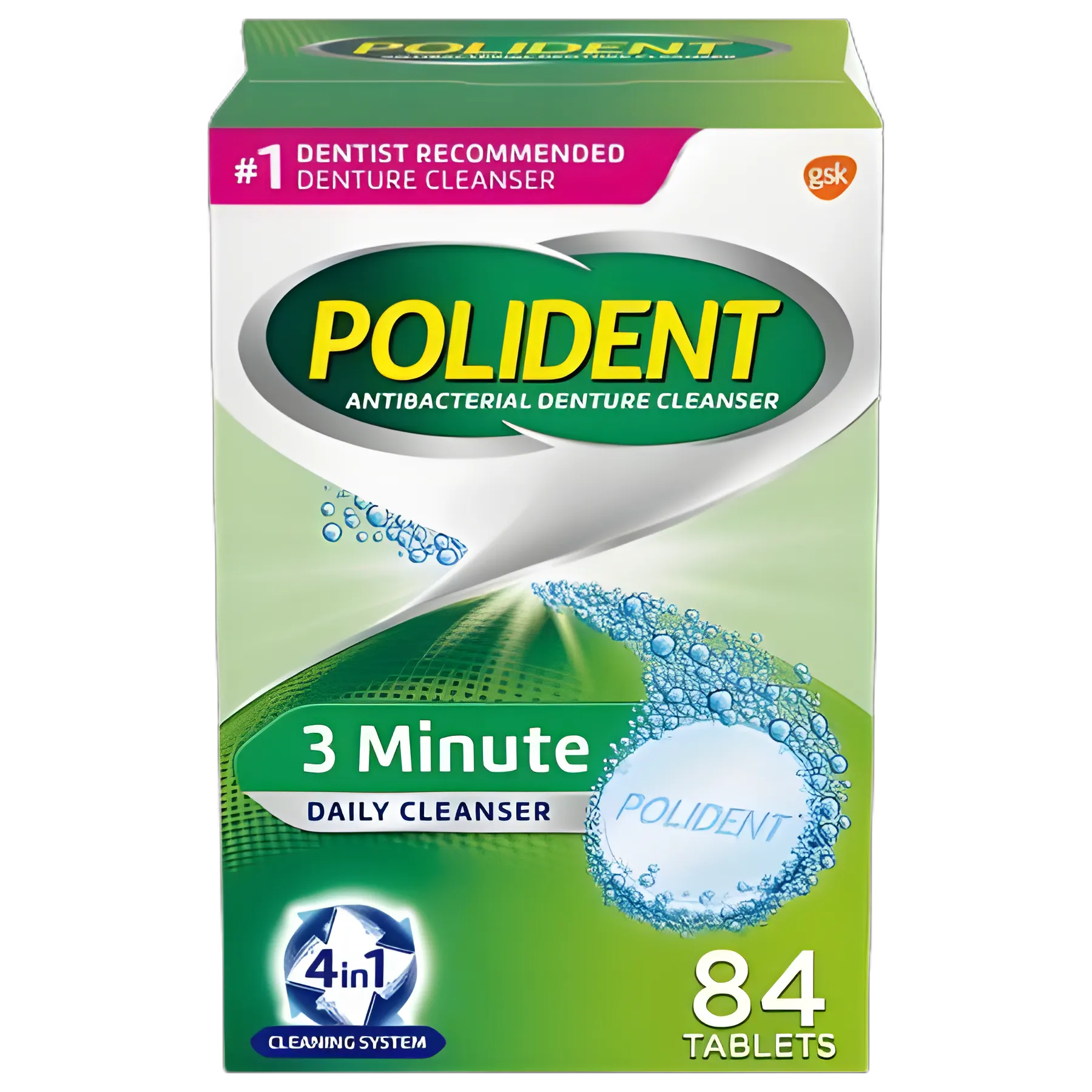 Denture Cleaner Polident® Mint Flavor - 31015805306