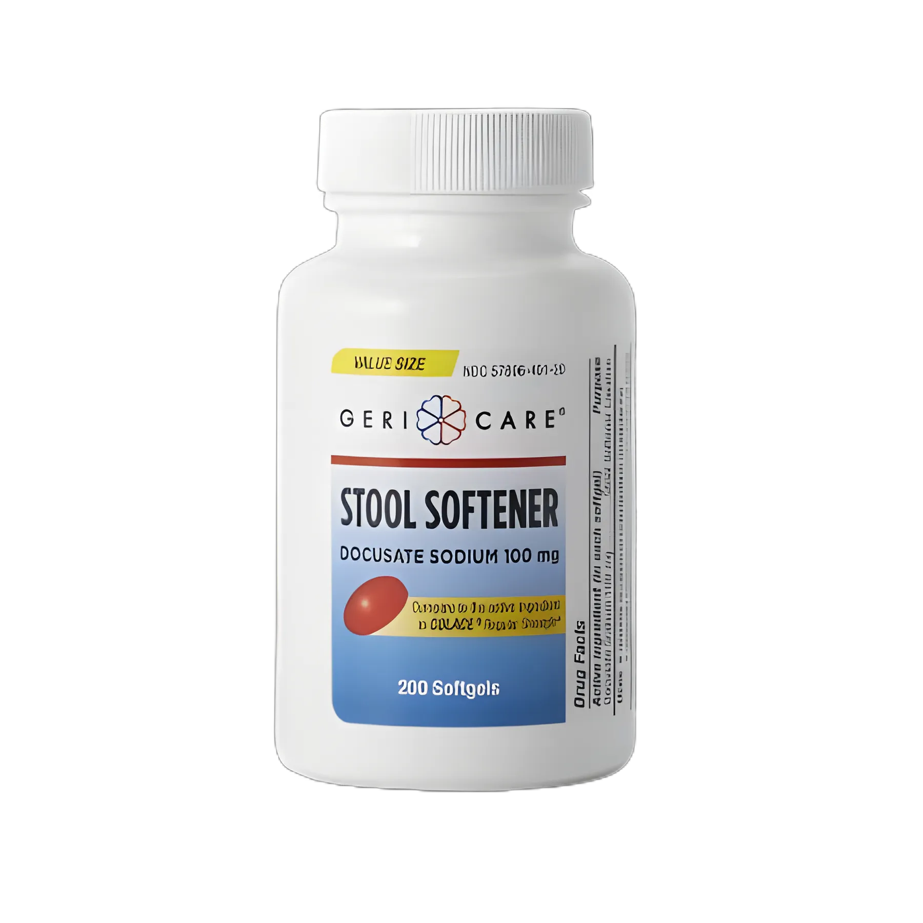 Stool Softener Geri-Care® Softgel 200 per Bottle 100 mg Strength Docusate Sodium