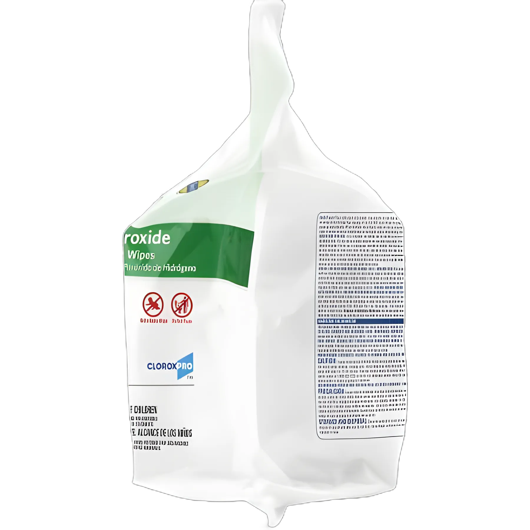 Clorox Healthcare® Surface Disinfectant Cleaner Premoistened Hydrogen Peroxide Based Manual Pull Wipe 185 Count Pouch Unscented NonSterile