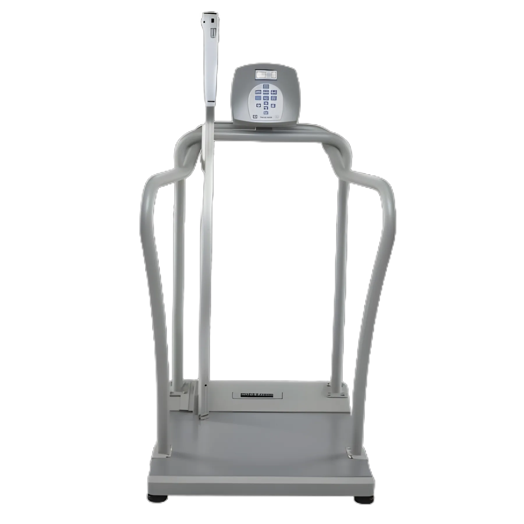 Health O Meter® Handrail Scale with Height Rod and LCD Display, 1000 lbs. Capacity