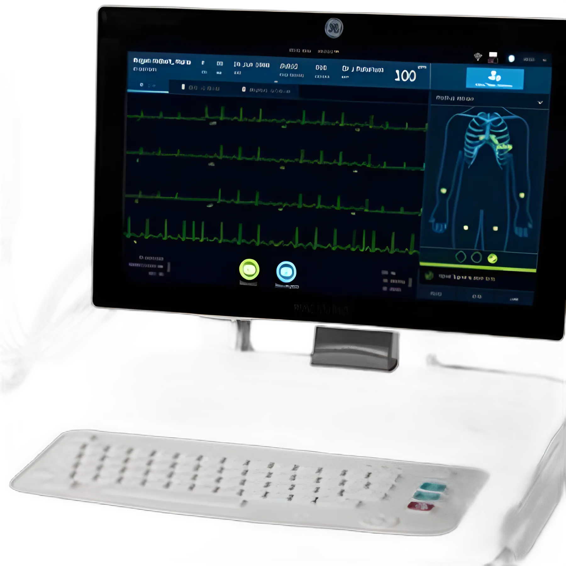 Electrocardiograph MAC VU360™ AC Power Digital Display Resting - 2030360-001-01069627