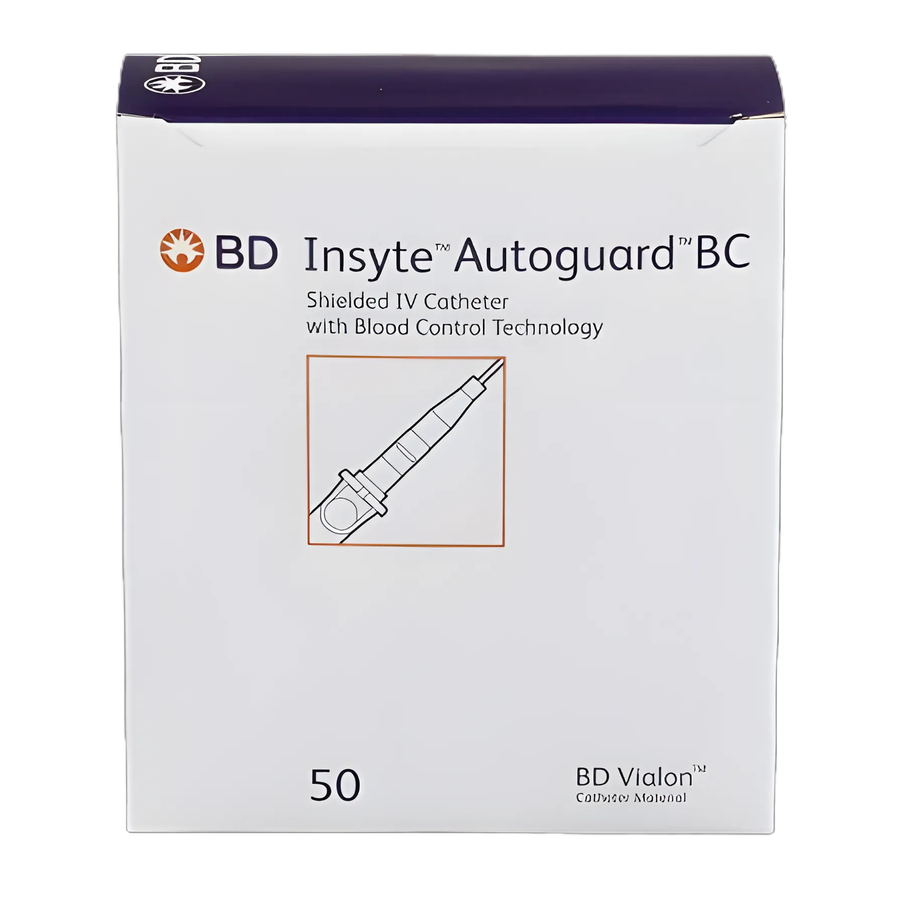 Peripheral IV Catheter Insyte™ Autoguard™ BC 20 Gauge 1 Inch Button Retracting Safety Needle - 382533