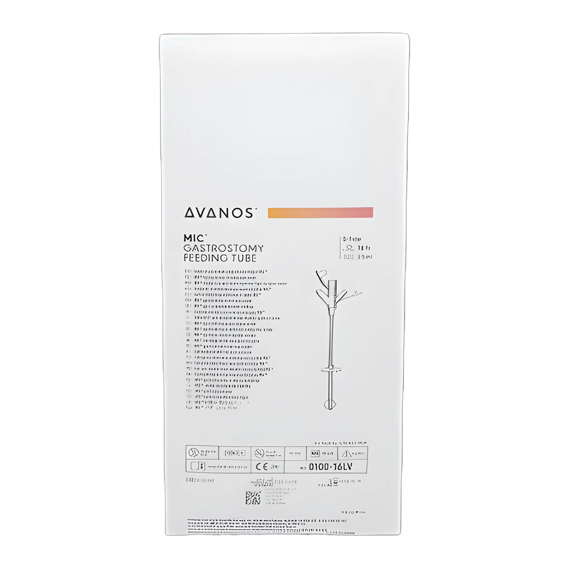 Gastrostomy Feeding Tube MIC® 16 Fr. Silicone Sterile - 0100-16LV