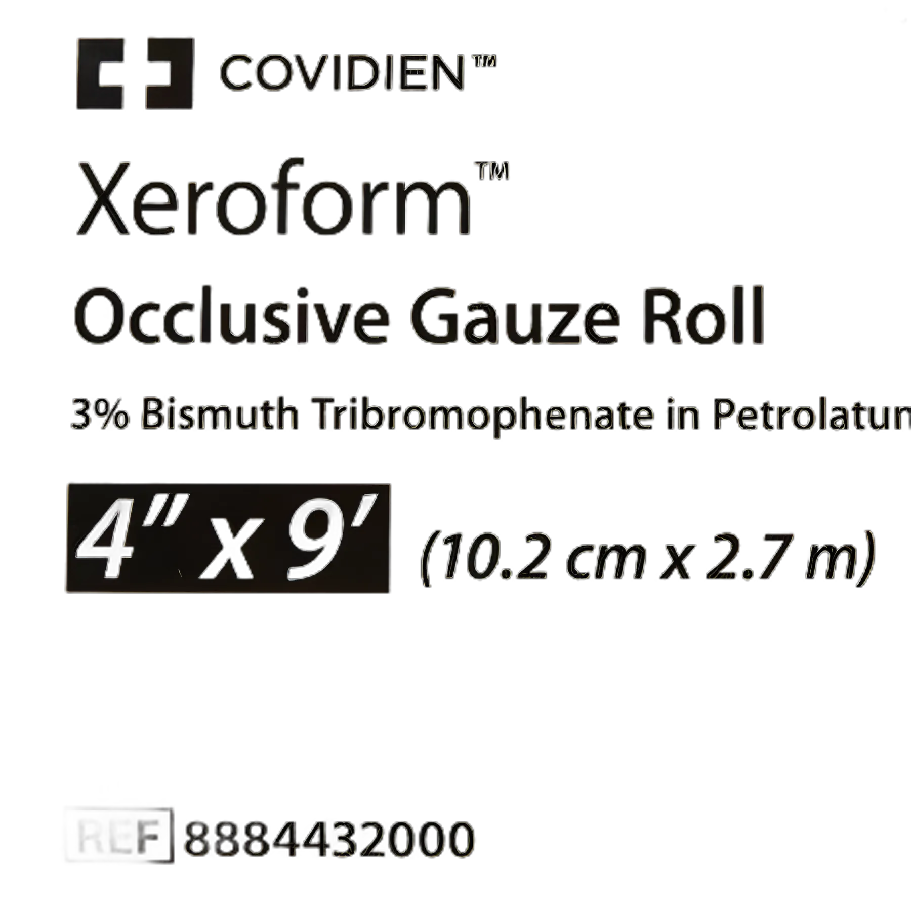 Xeroform Petrolatum Impregnated Dressing Xeroform™ Occlusive Roll 4 Inch X 3 Yard Sterile