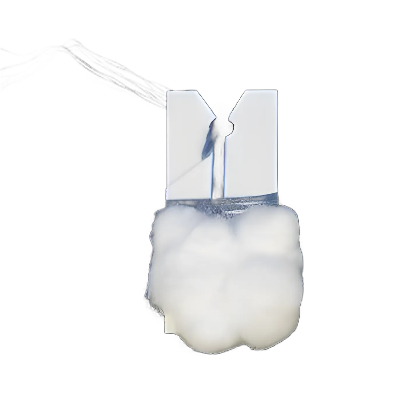 Double Strung Cotton Ball X-Ray Detectable Cotton 3/8 Inch Diameter 5 per Pack Sterile