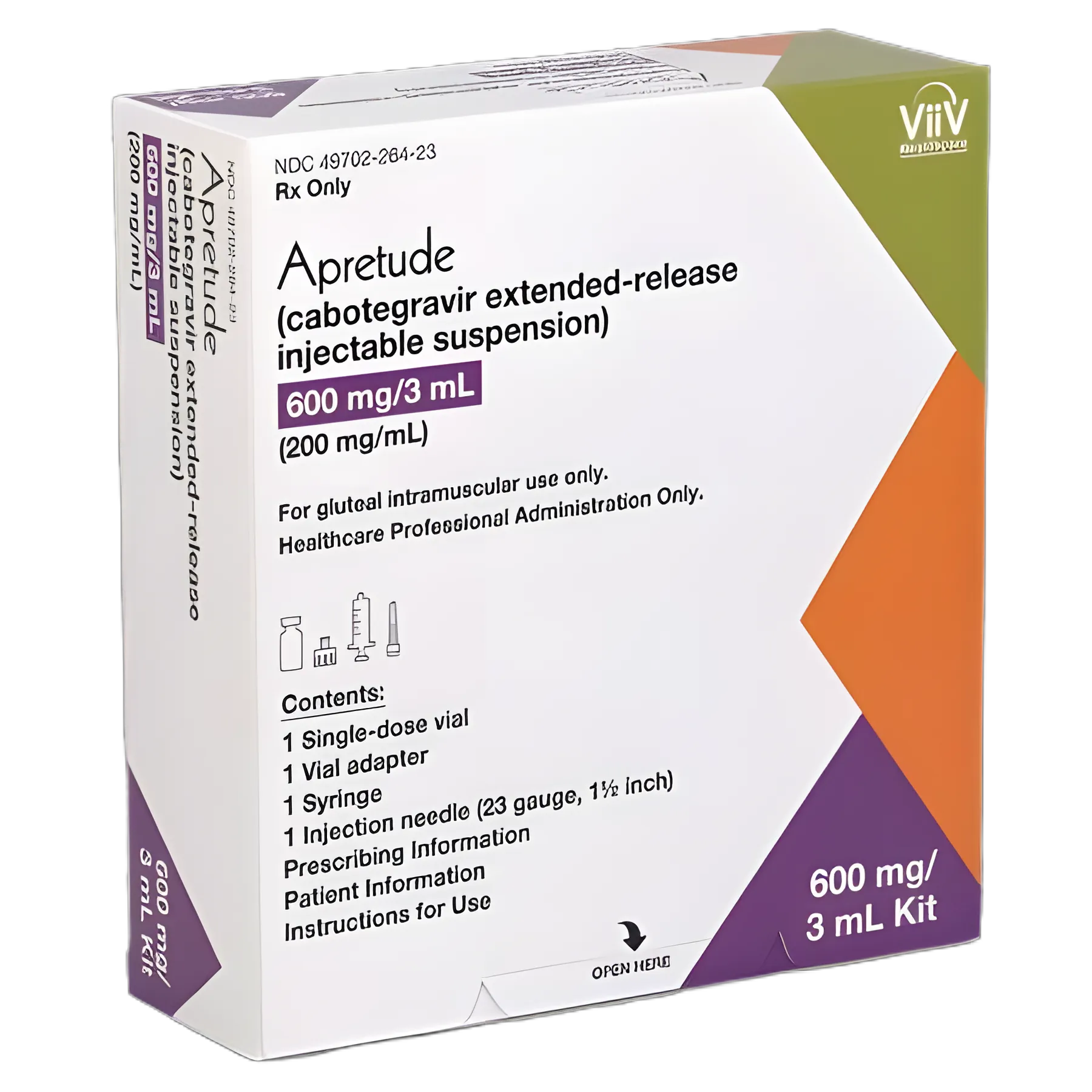 Apretude Cabotegravir 600 mg / mL Injection Single-Dose Kit 3 mL