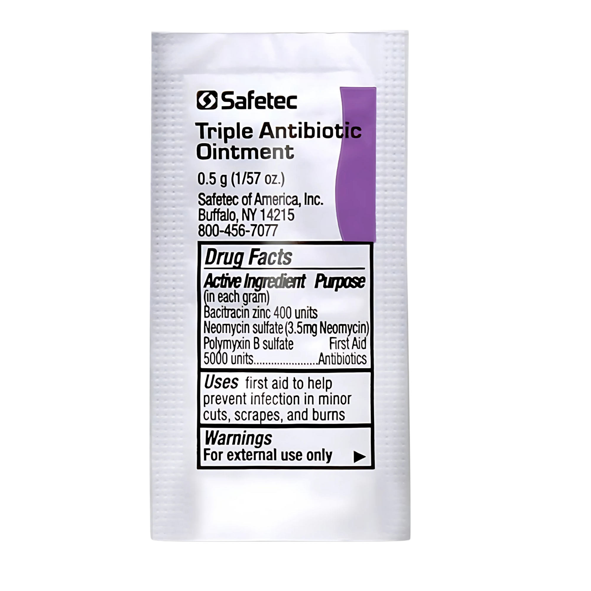 First Aid Triple Antibiotic Ointment 0.5g Packet
