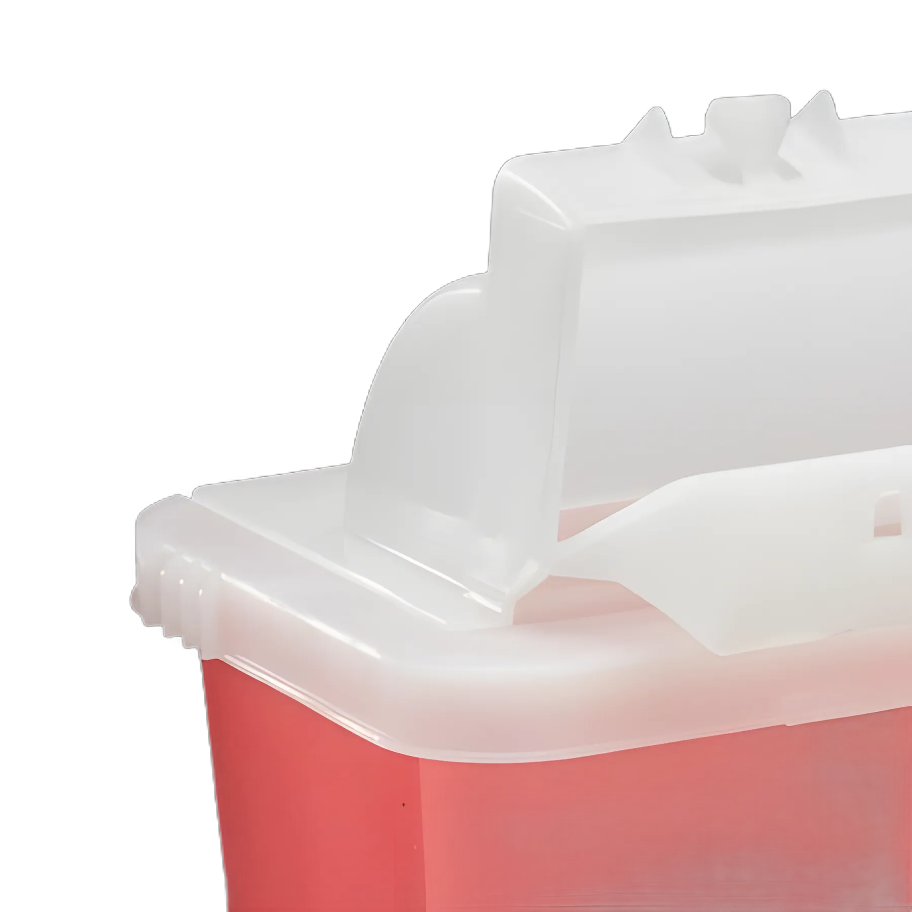 Sharps Container SharpStar™ In-Room™ Translucent Red Base 12-1/2 H X 5-1/2 D X 10-3/4 W Inch Horizontal Entry 1.25 Gallon
