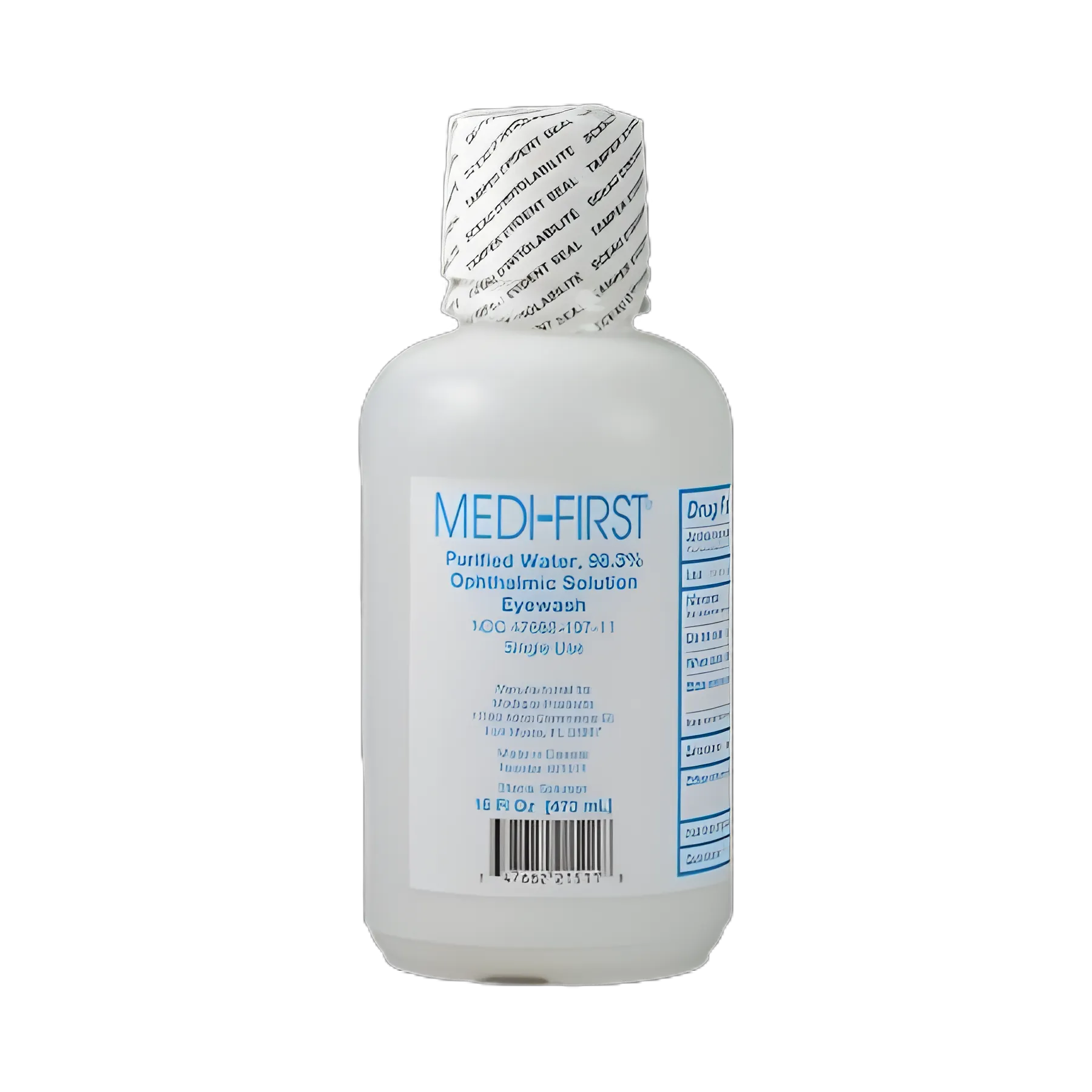 Eyewash Solution Medi-First® Buffered Isotonic Solution 16 oz. Squeeze Bottle