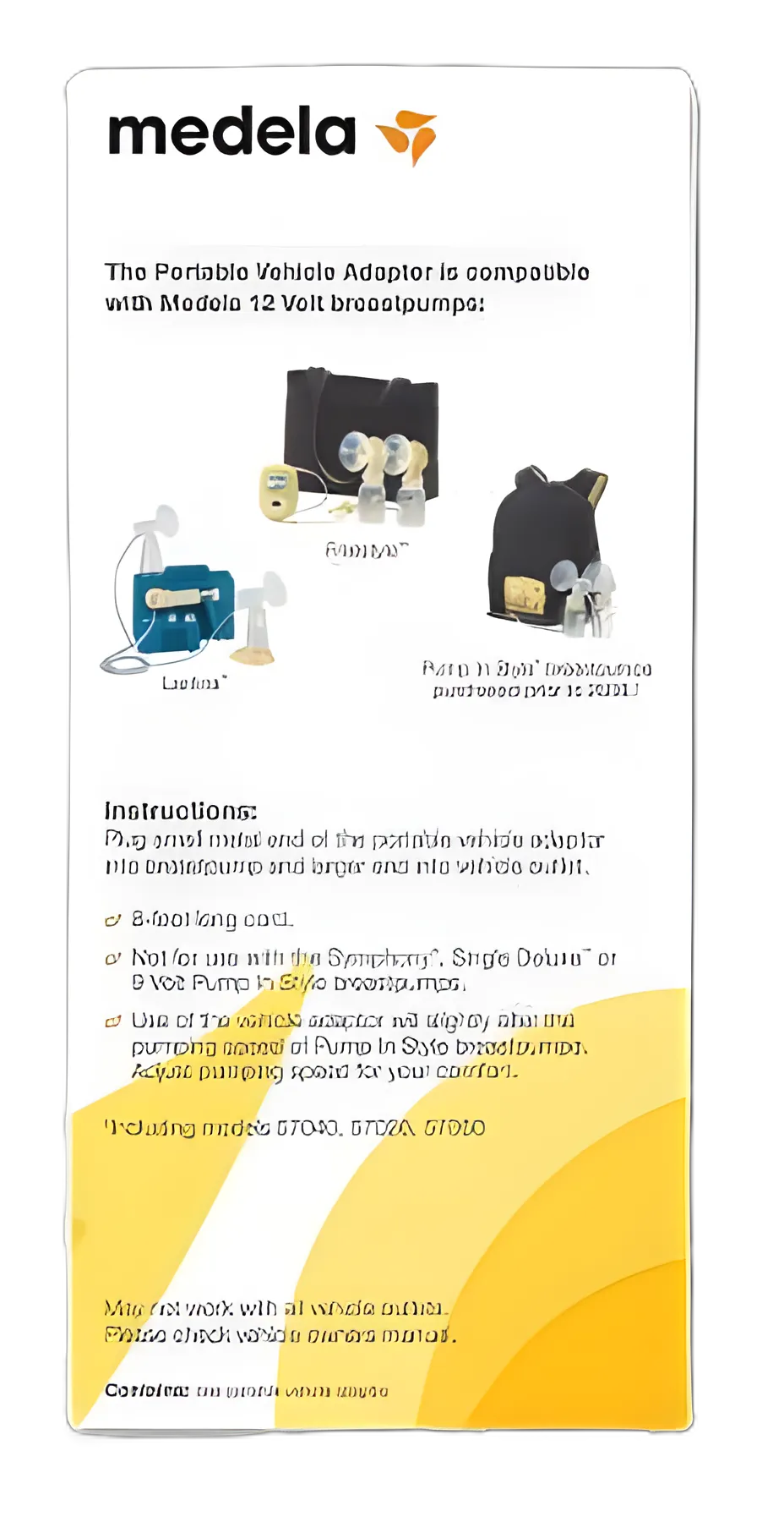 Medela Vehicle Adapter for Pump In Style Advanced, Lactina, and Freestyle Breast Pumps