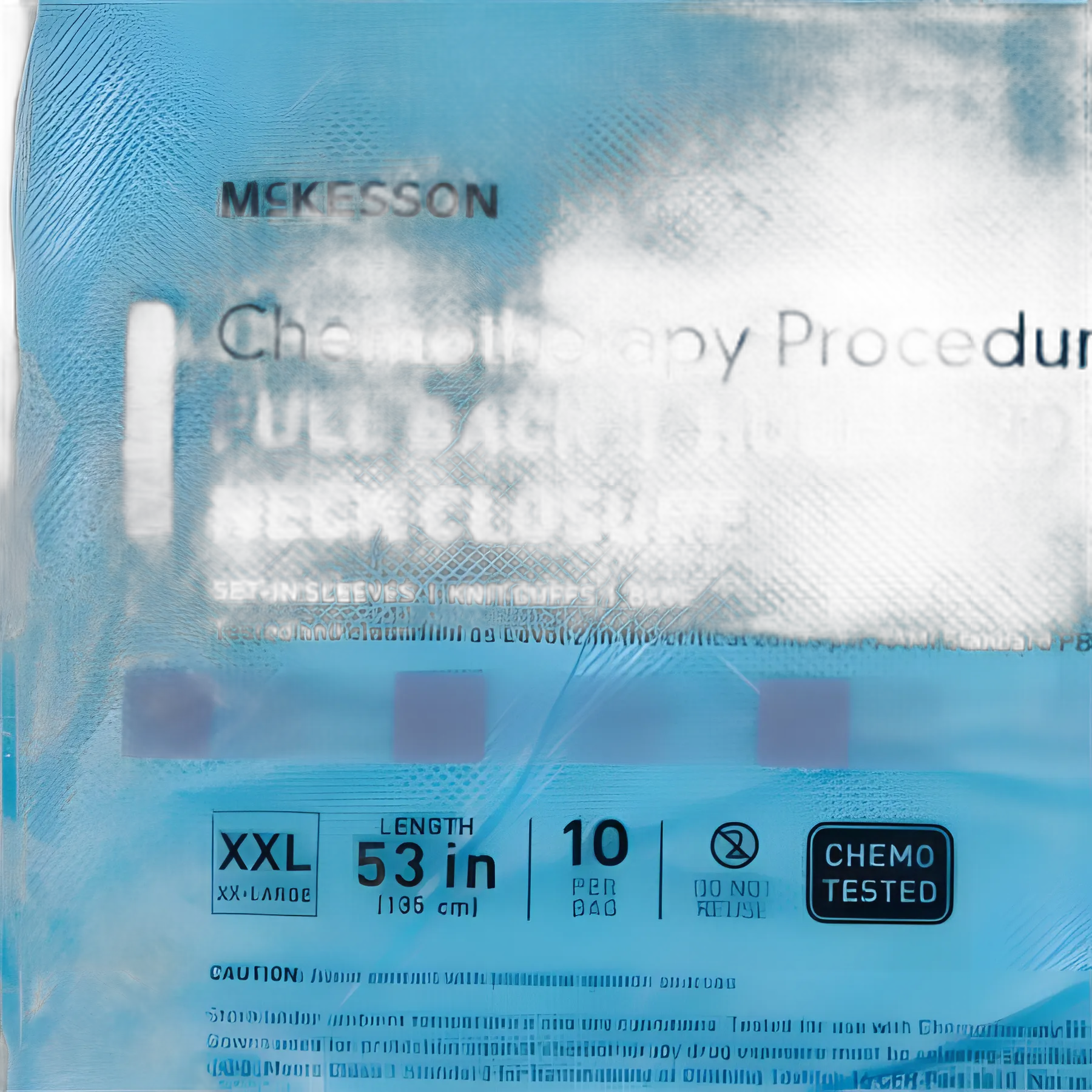 McKesson 2X-Large Chemotherapy Gown - AAMI Level 2, ASTM D6978