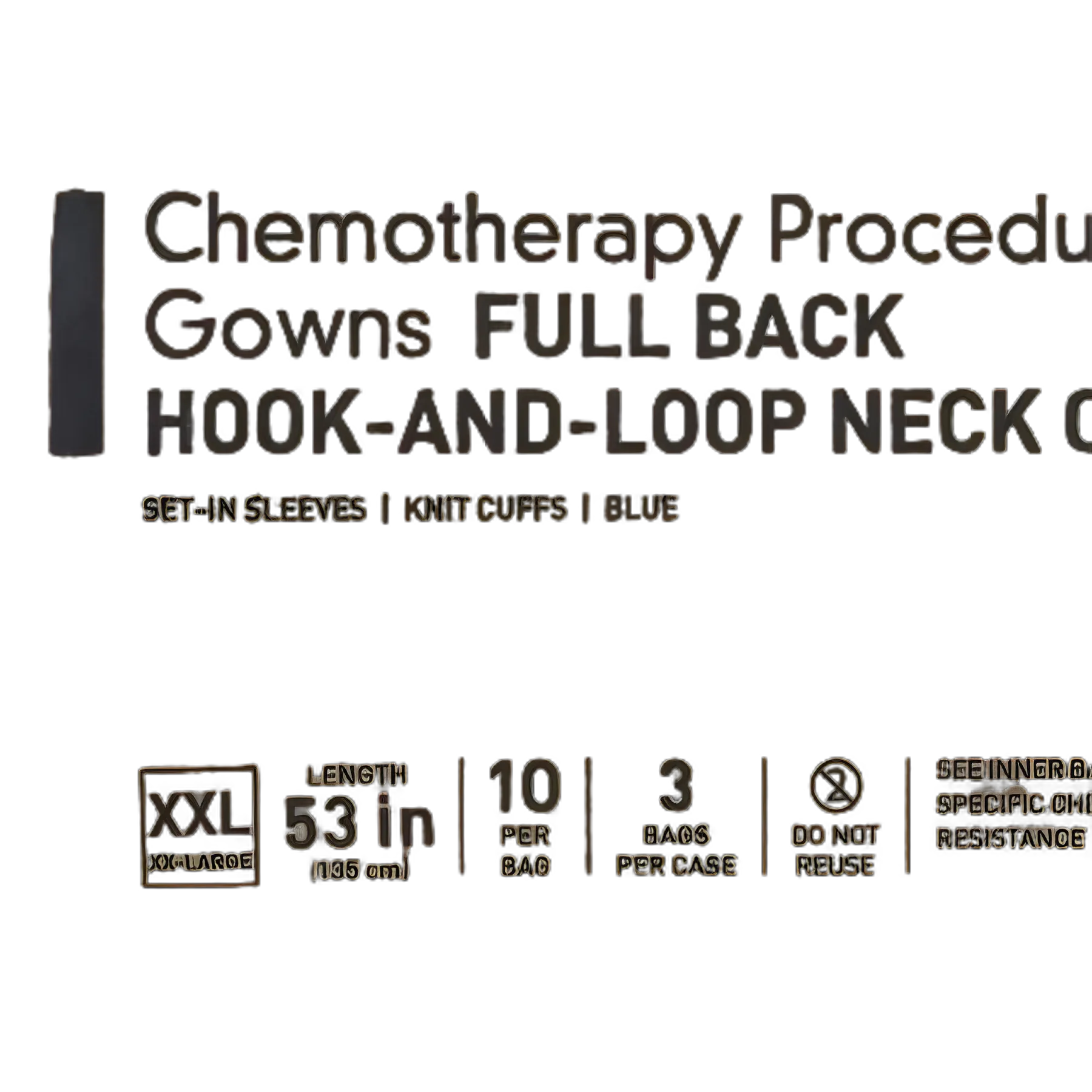 McKesson 2X-Large Chemotherapy Gown - AAMI Level 2, ASTM D6978