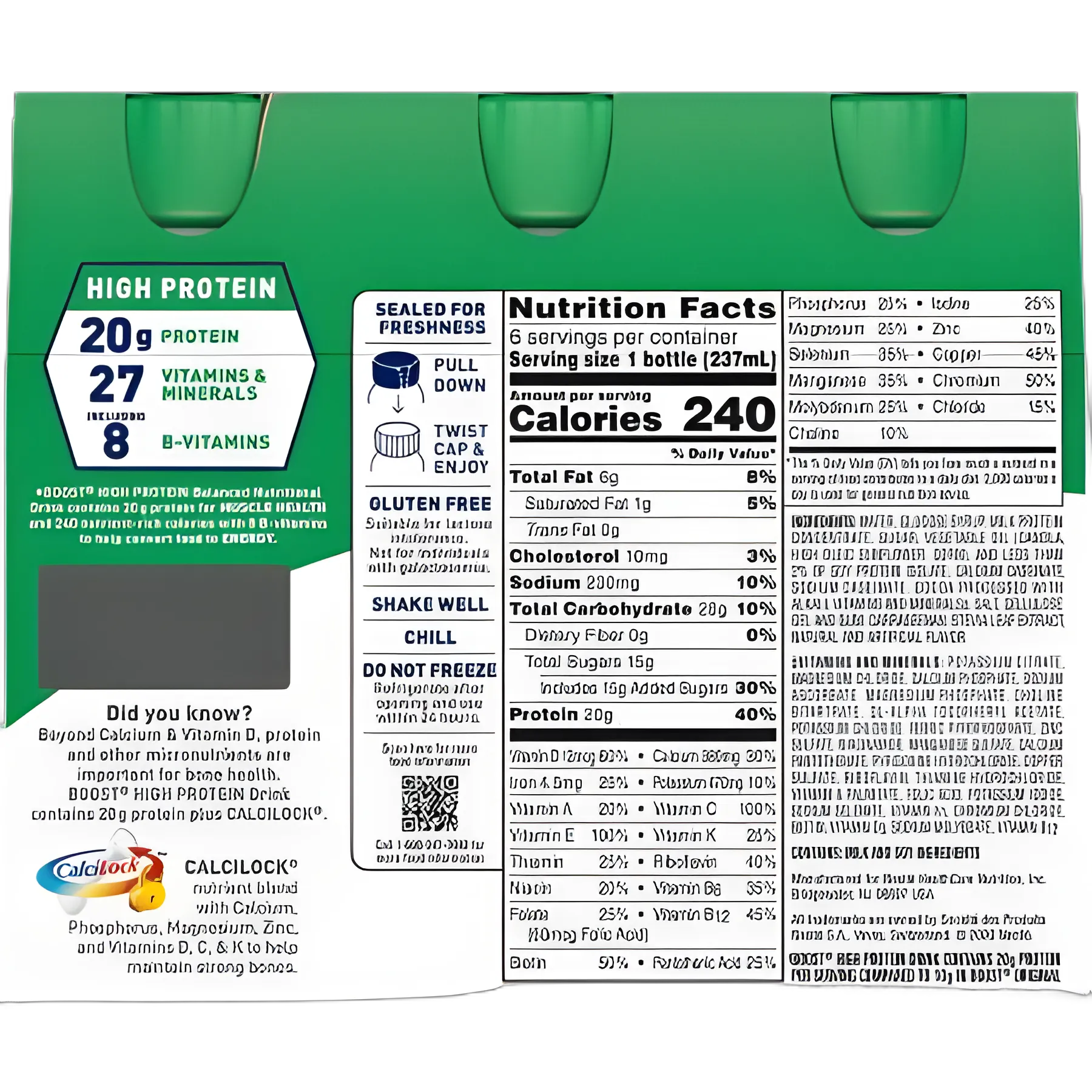 Boost High Protein Chocolate Supplement - Support Muscle & Bone Health